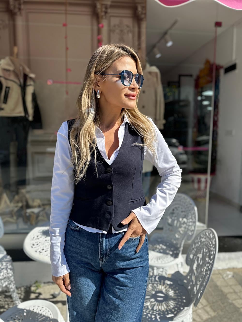 Lacivert Yelek 
