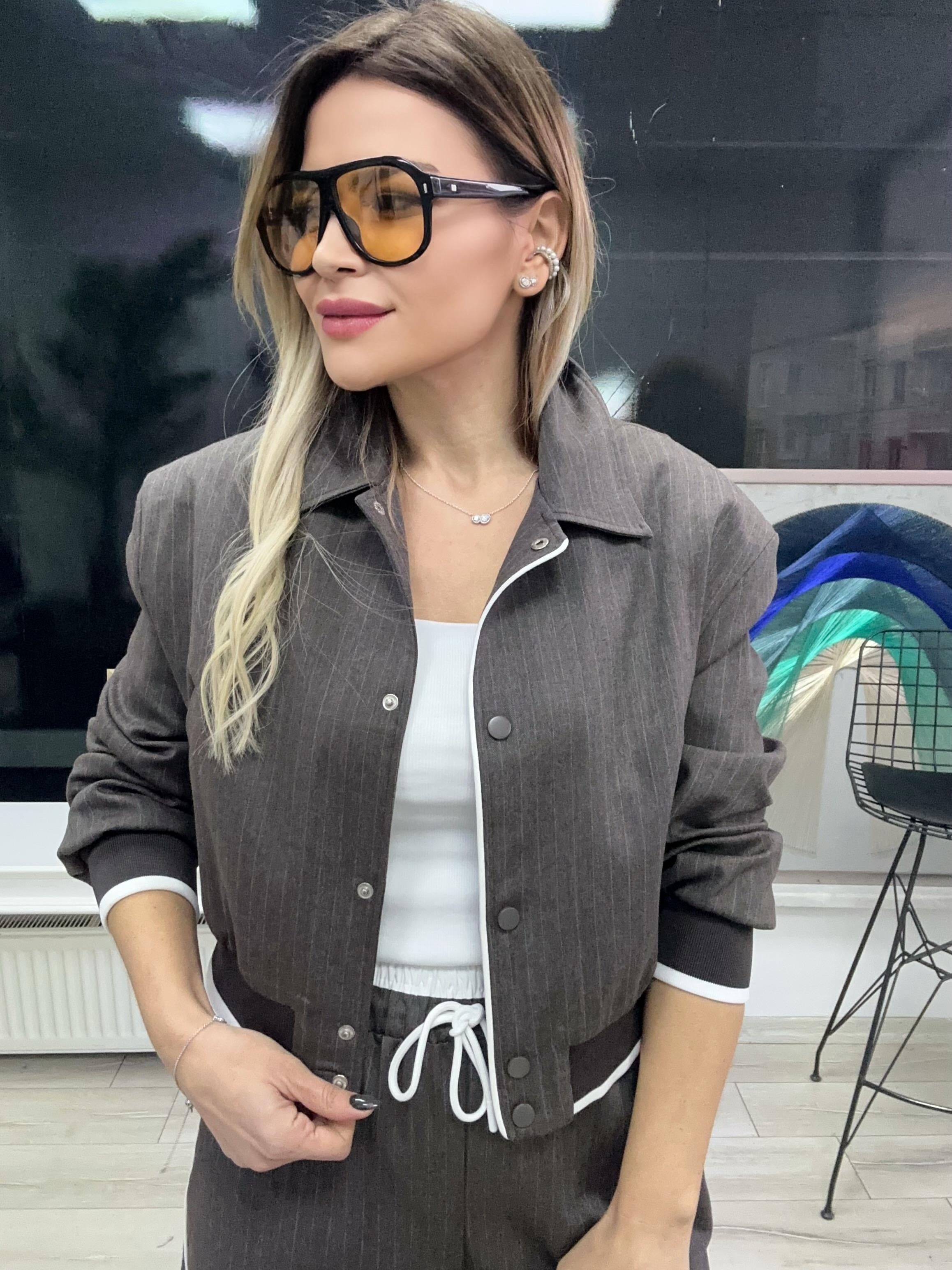 Mocha Kahve Vatkalı Bomber Ceket