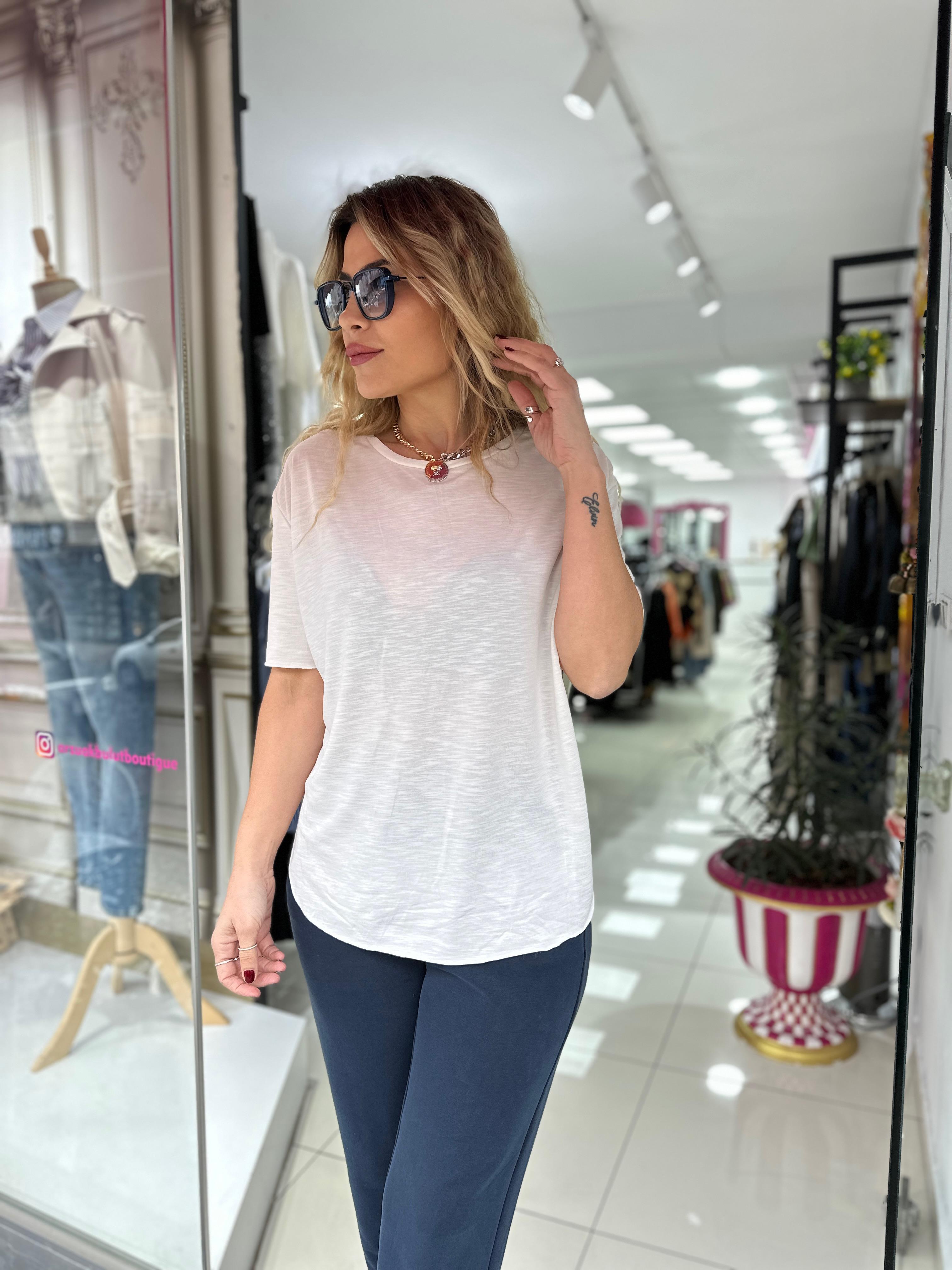 ORJ Oysho Beyaz Modal Tshirt