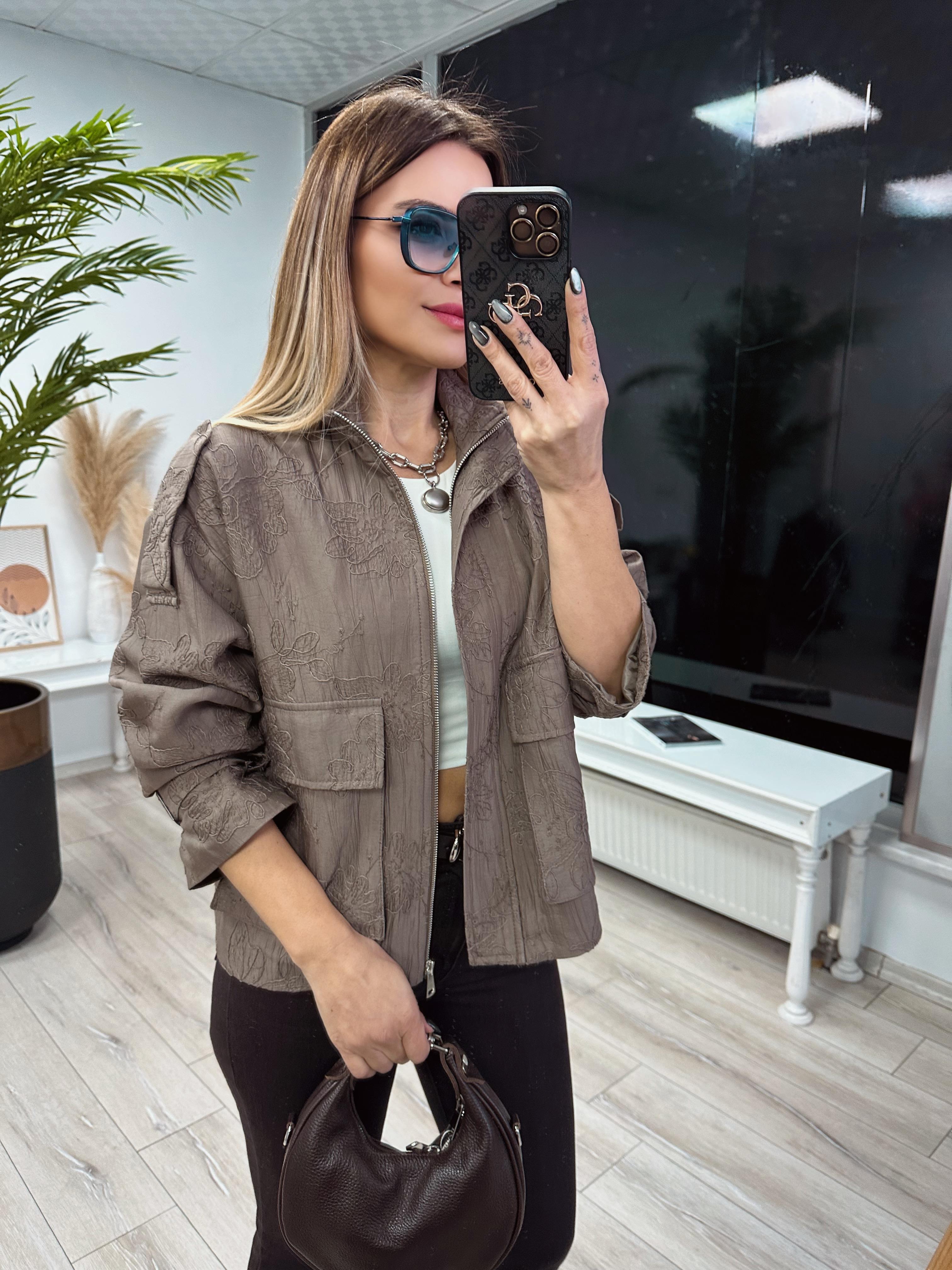 Vizon Nakışlı Ceket 