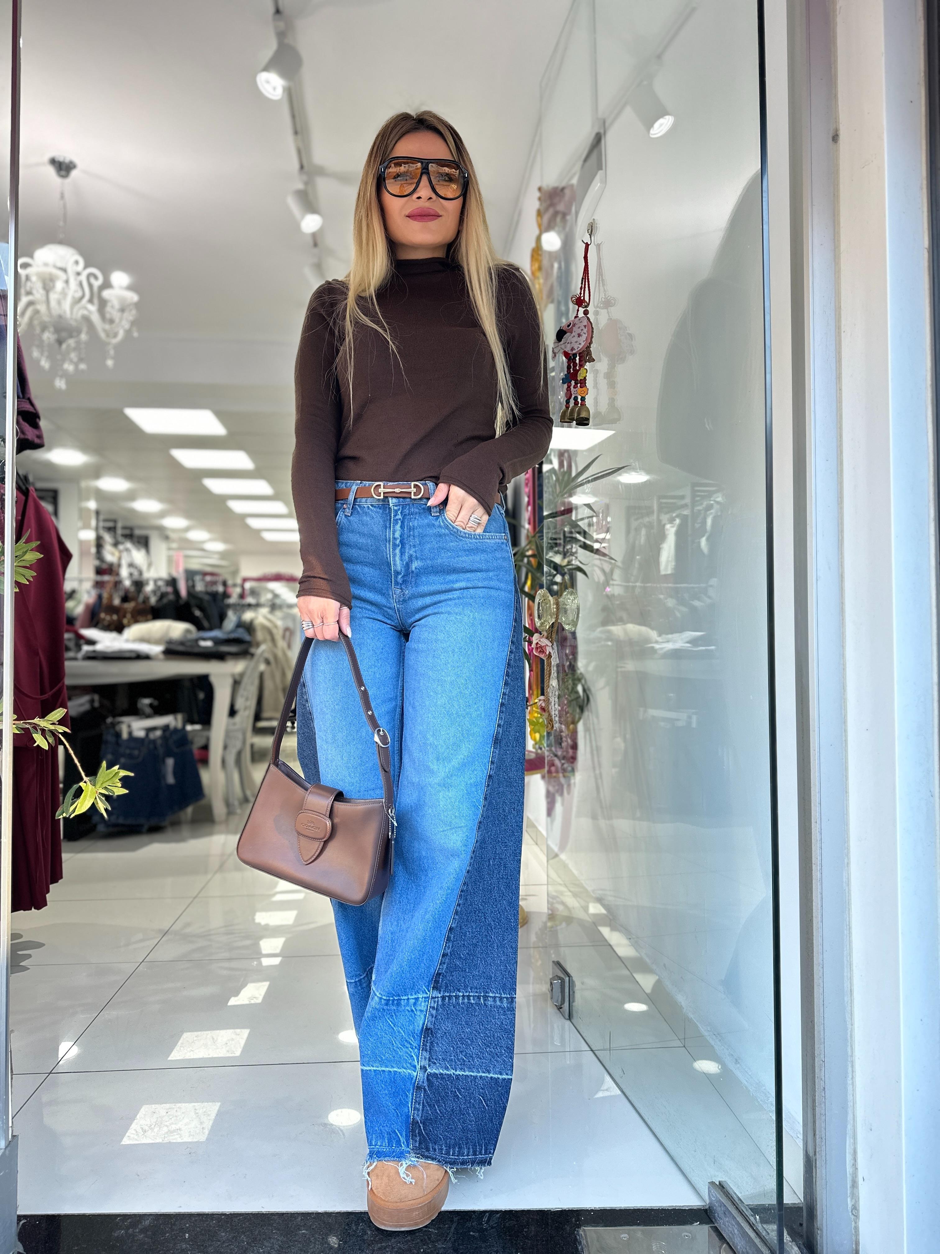 ZR Koyu Mavi Denim Detaylı Tasarım  Jean 
