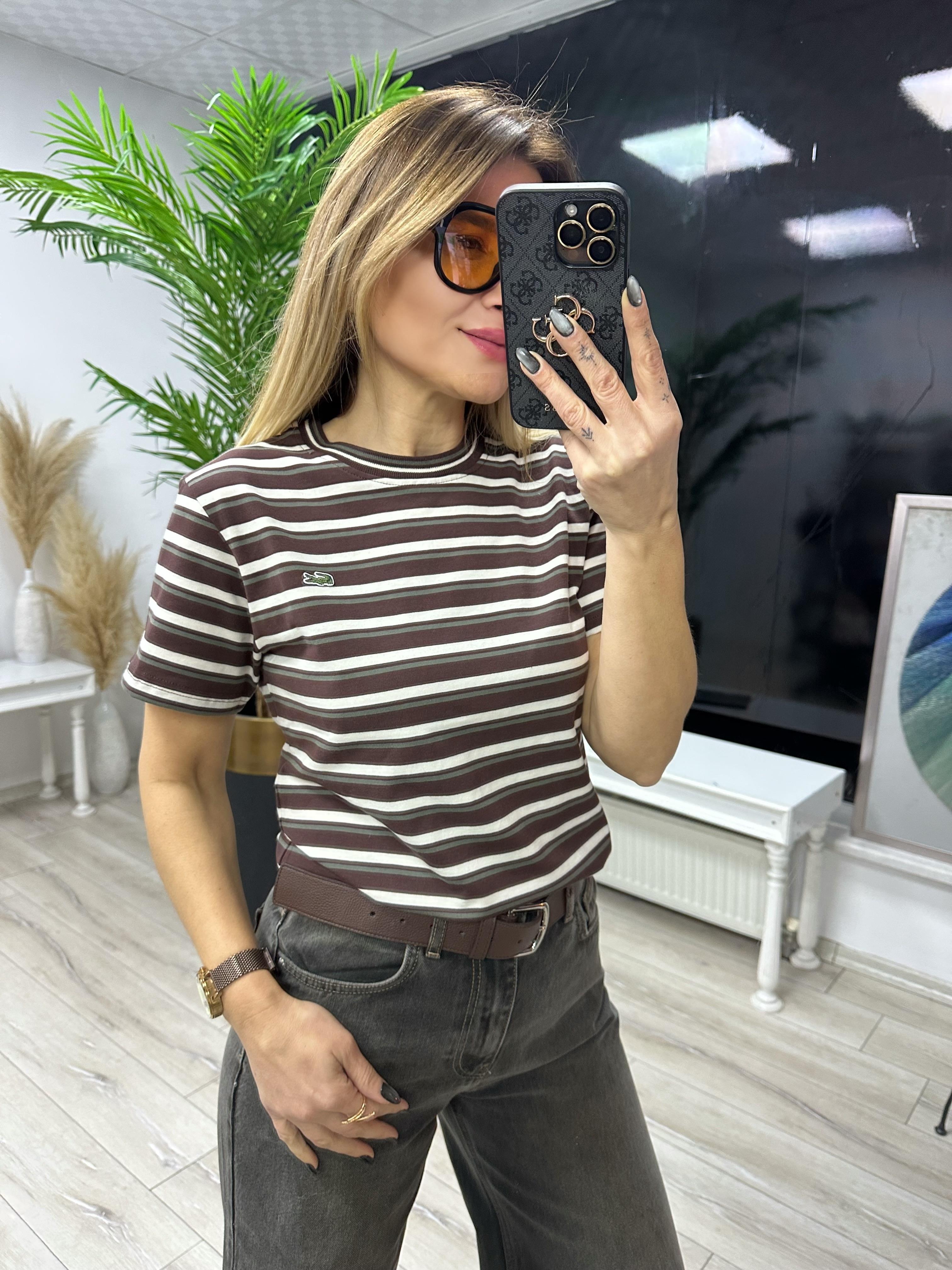 Bisiklet Yaka Çizgili Tşhirt