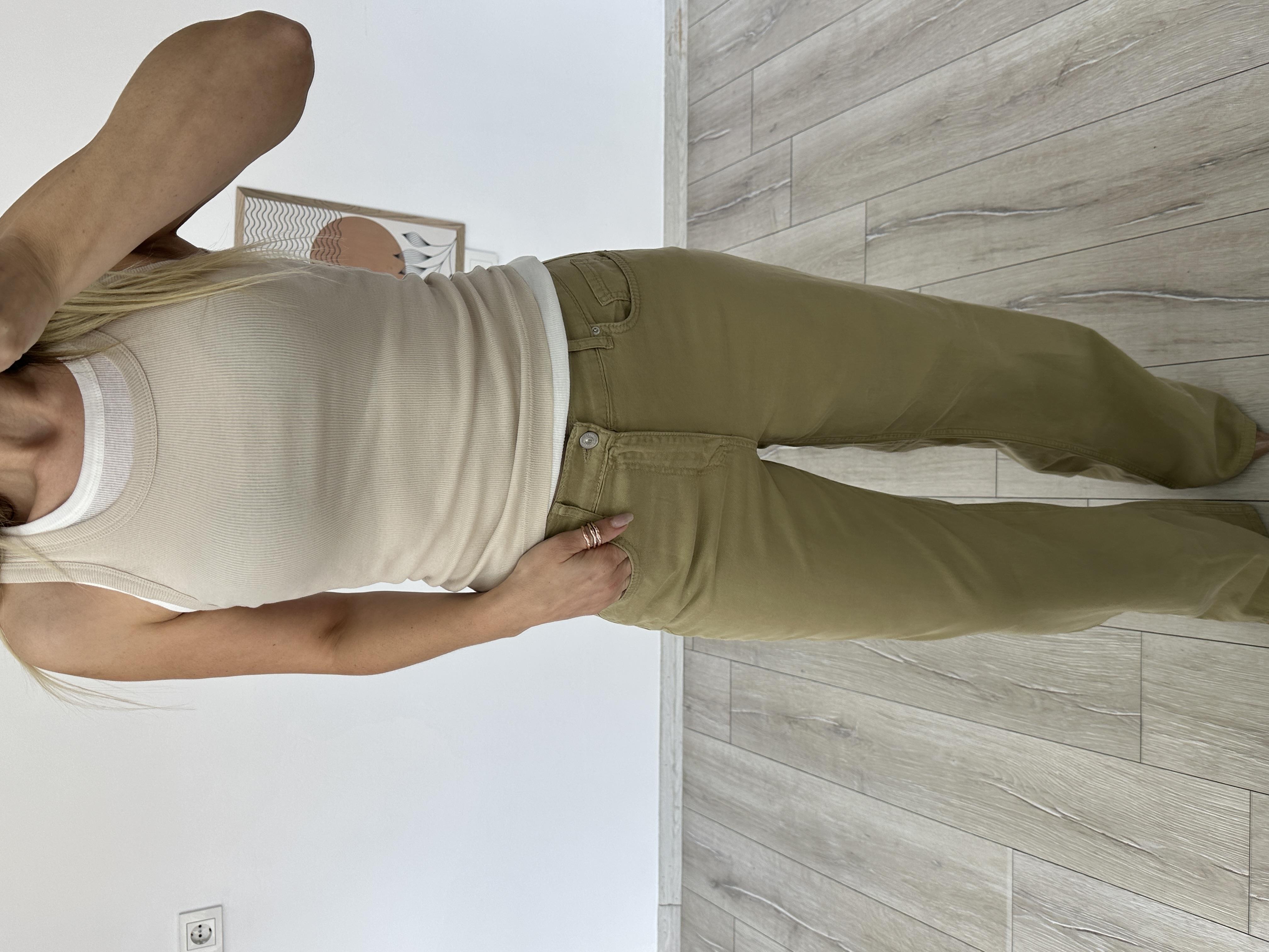 Çağla Yeşili Tensel Pantolon