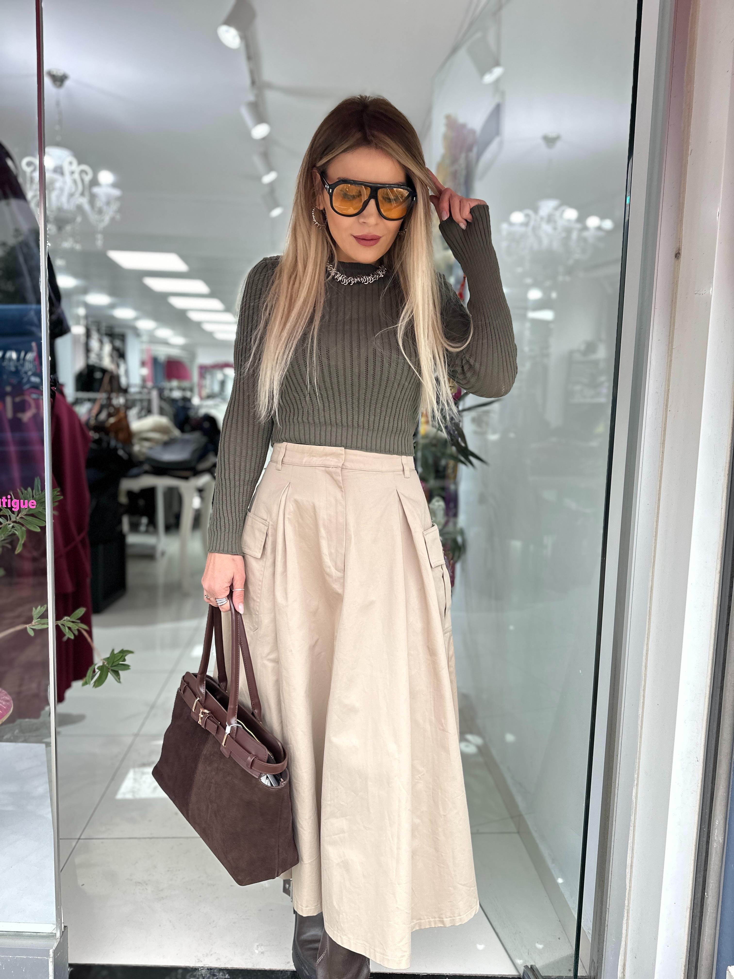 Çan Kargo Cepli Etek 