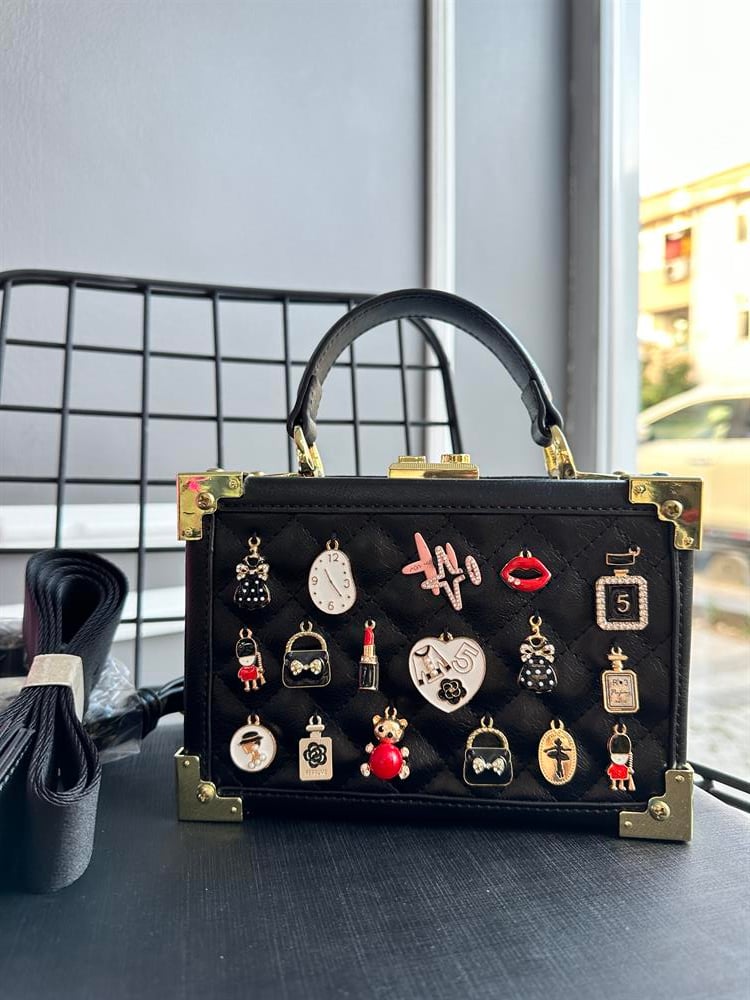 CCS Siyah Vintage Çarm İthal Çanta