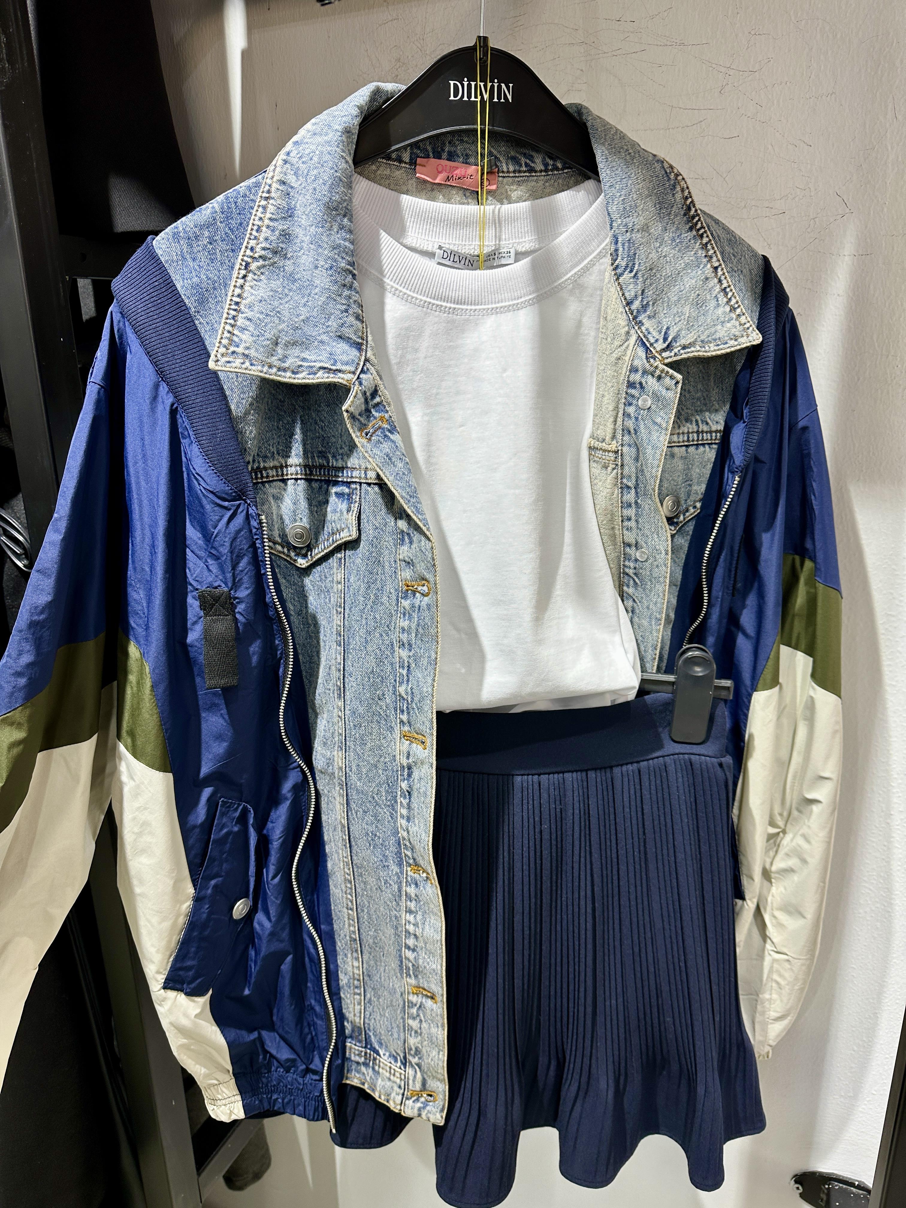 Çift Parça Görünümlü Tasarım Mont 