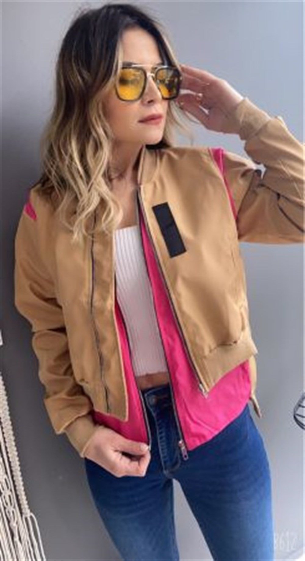 ÇİFT RENK GÖRÜNÜM BOMBER MONT 