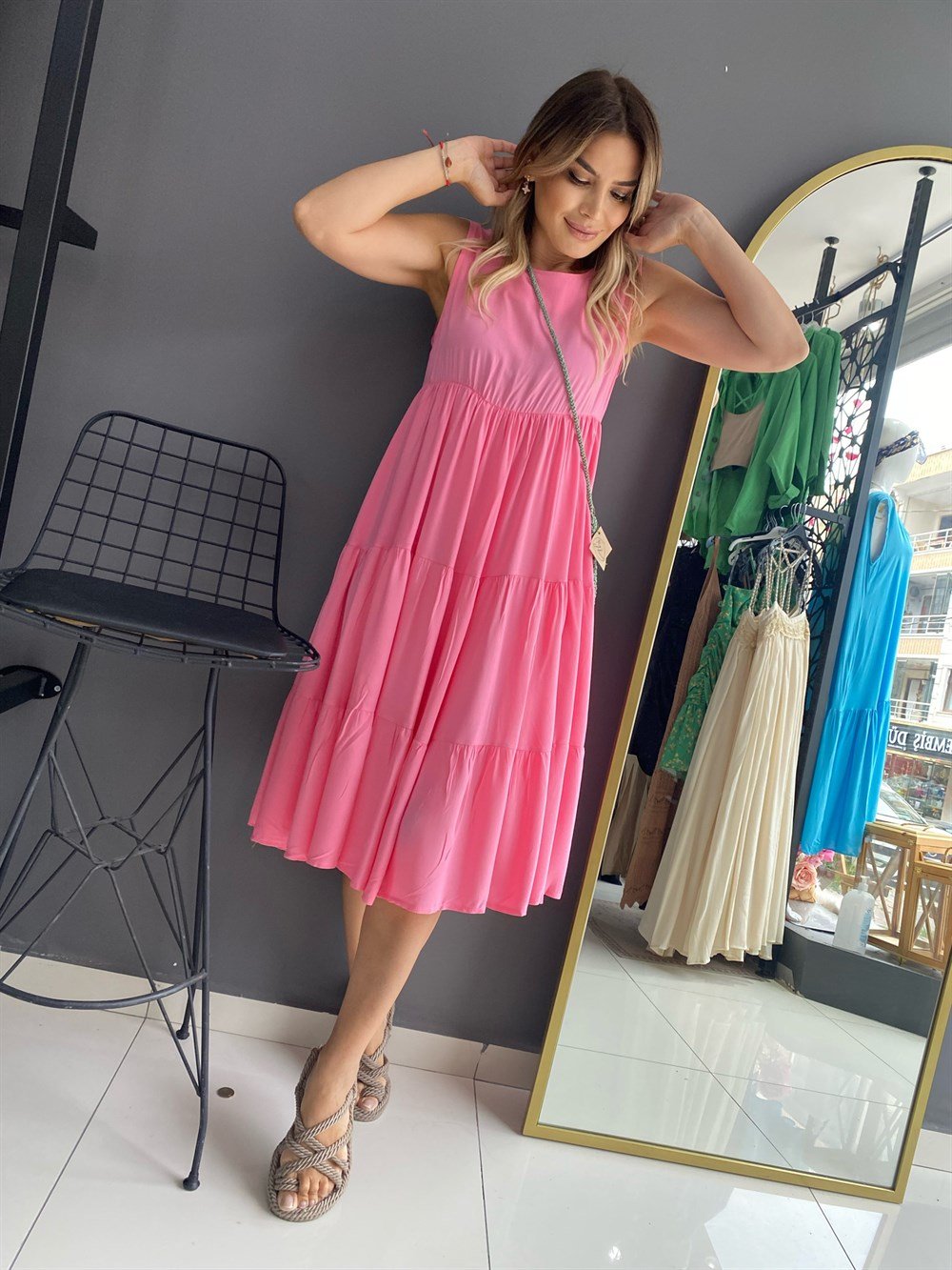 CR Şeker Pembe Elbise