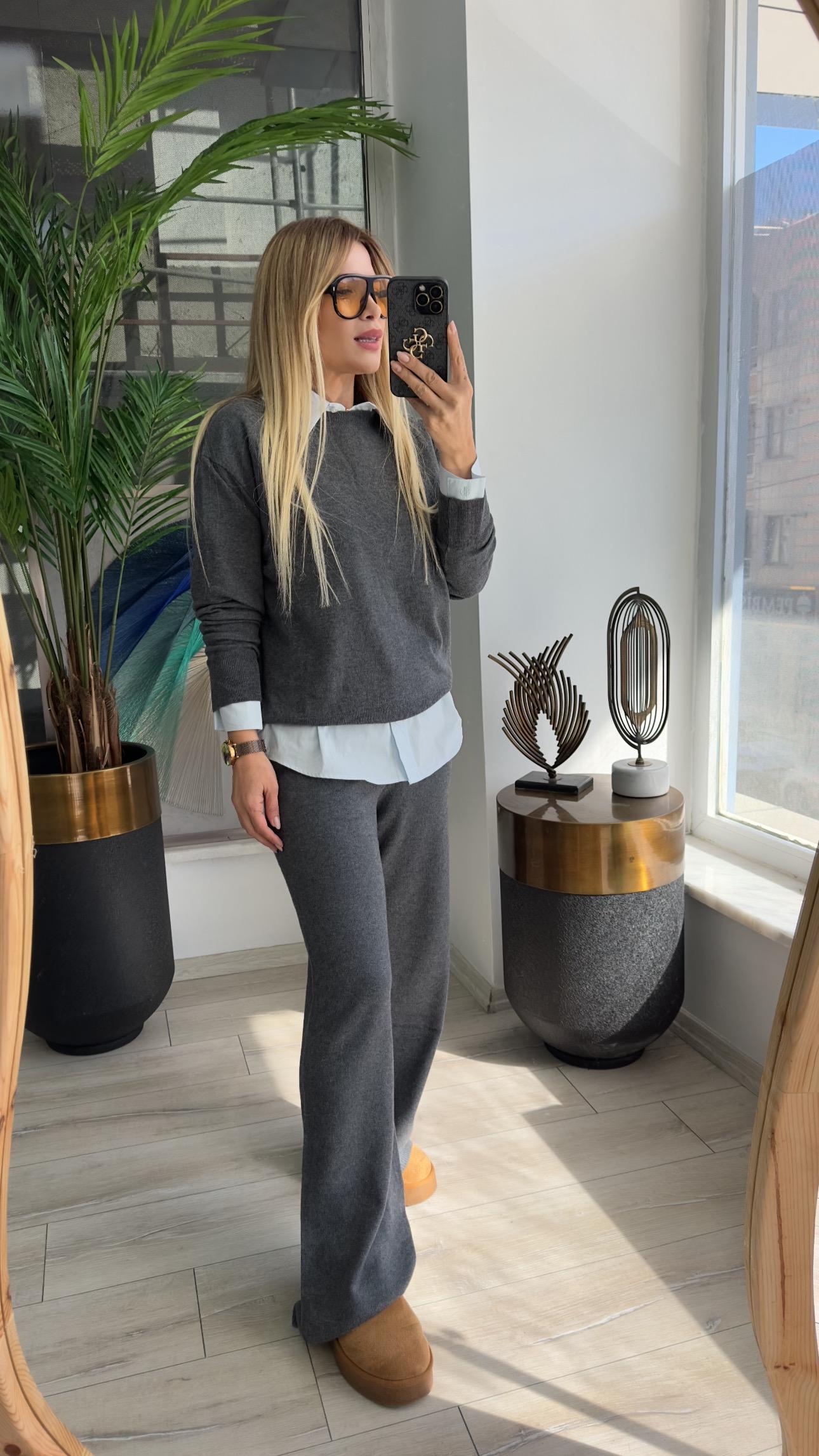 DLV Gri Triko Takım