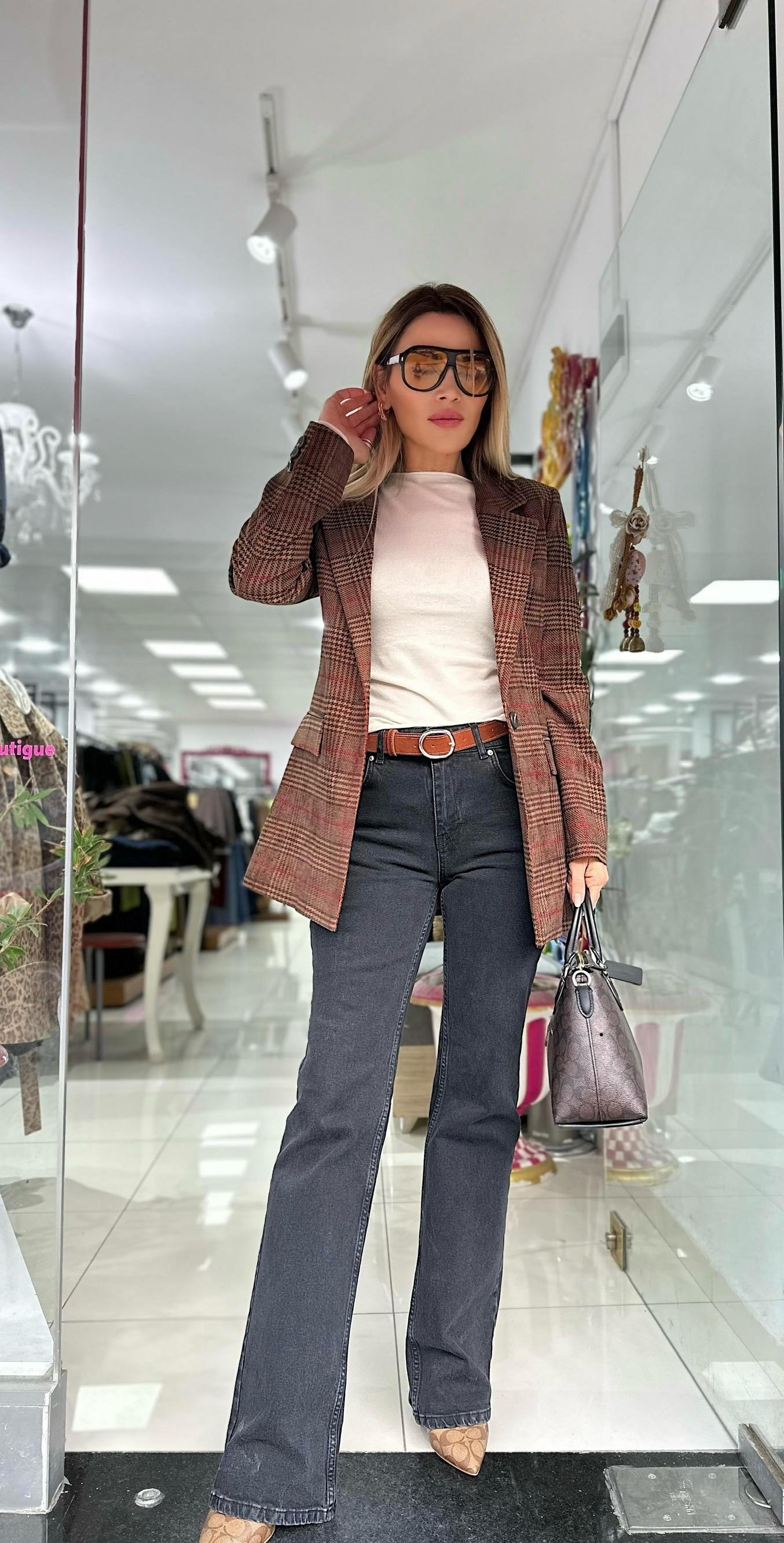 DLV Kemerli Antrasit Jean