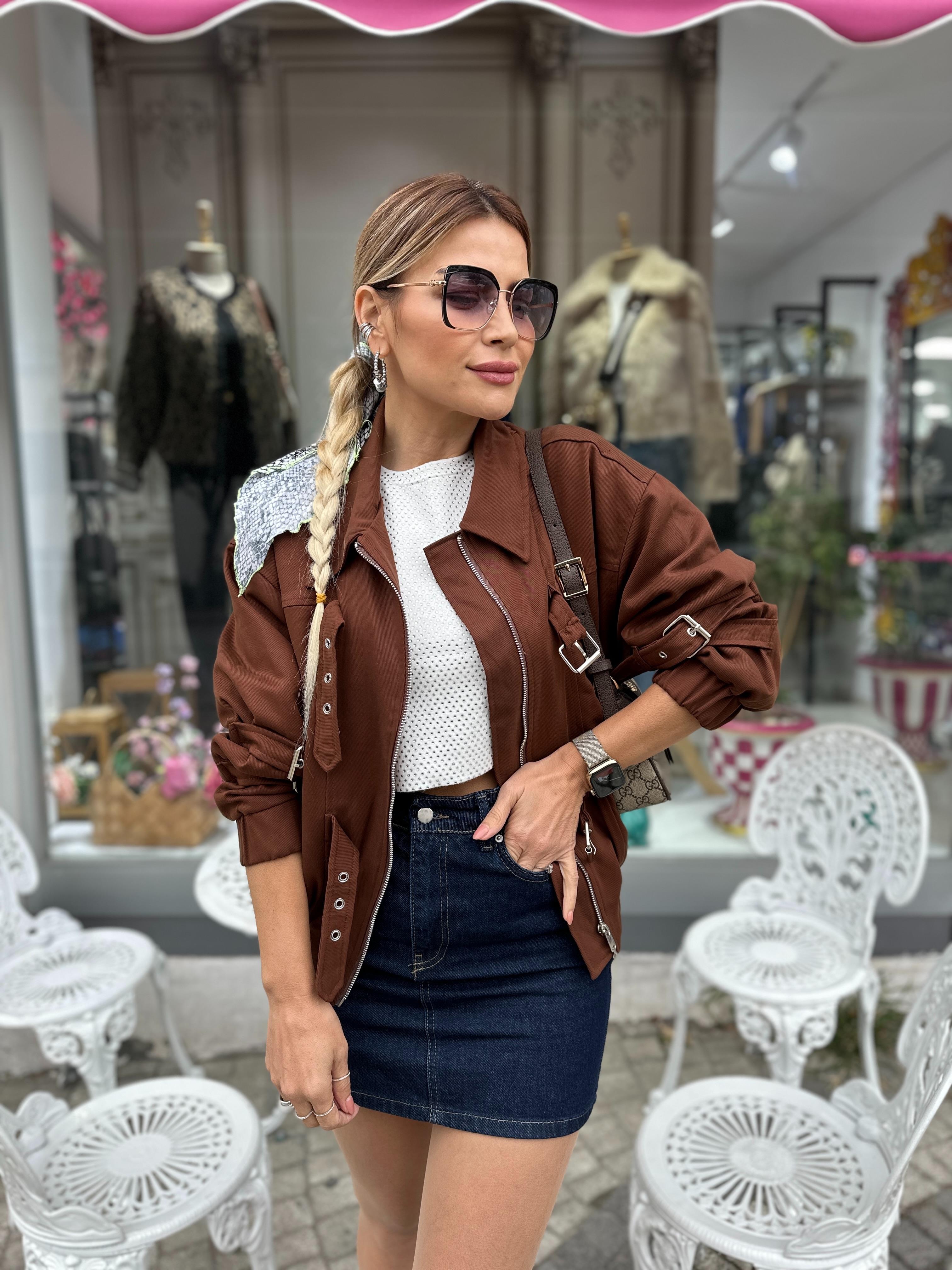 DLV Kısa Jean Etek 