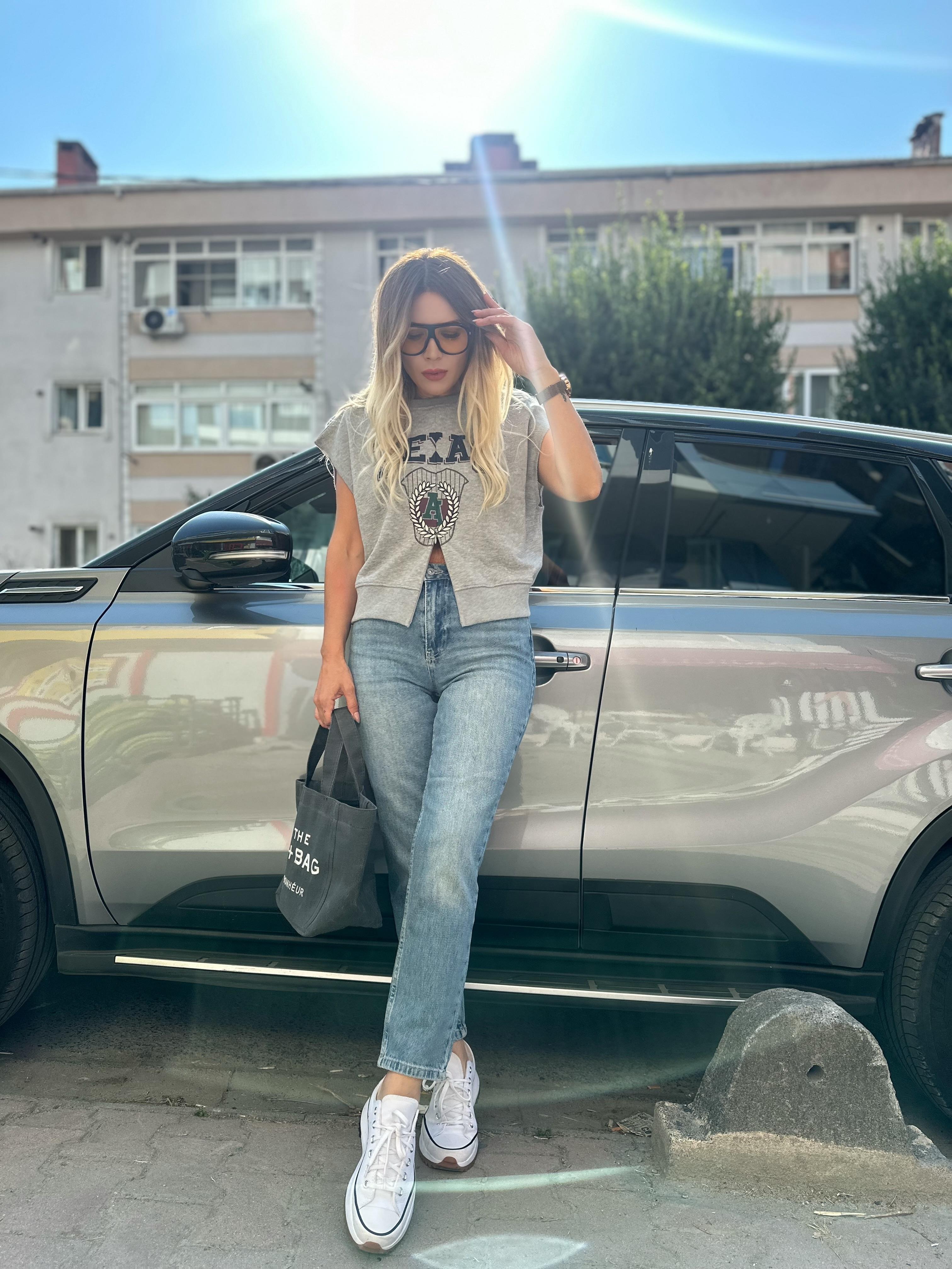 DLV Mavi Pamuklu Mom Jean