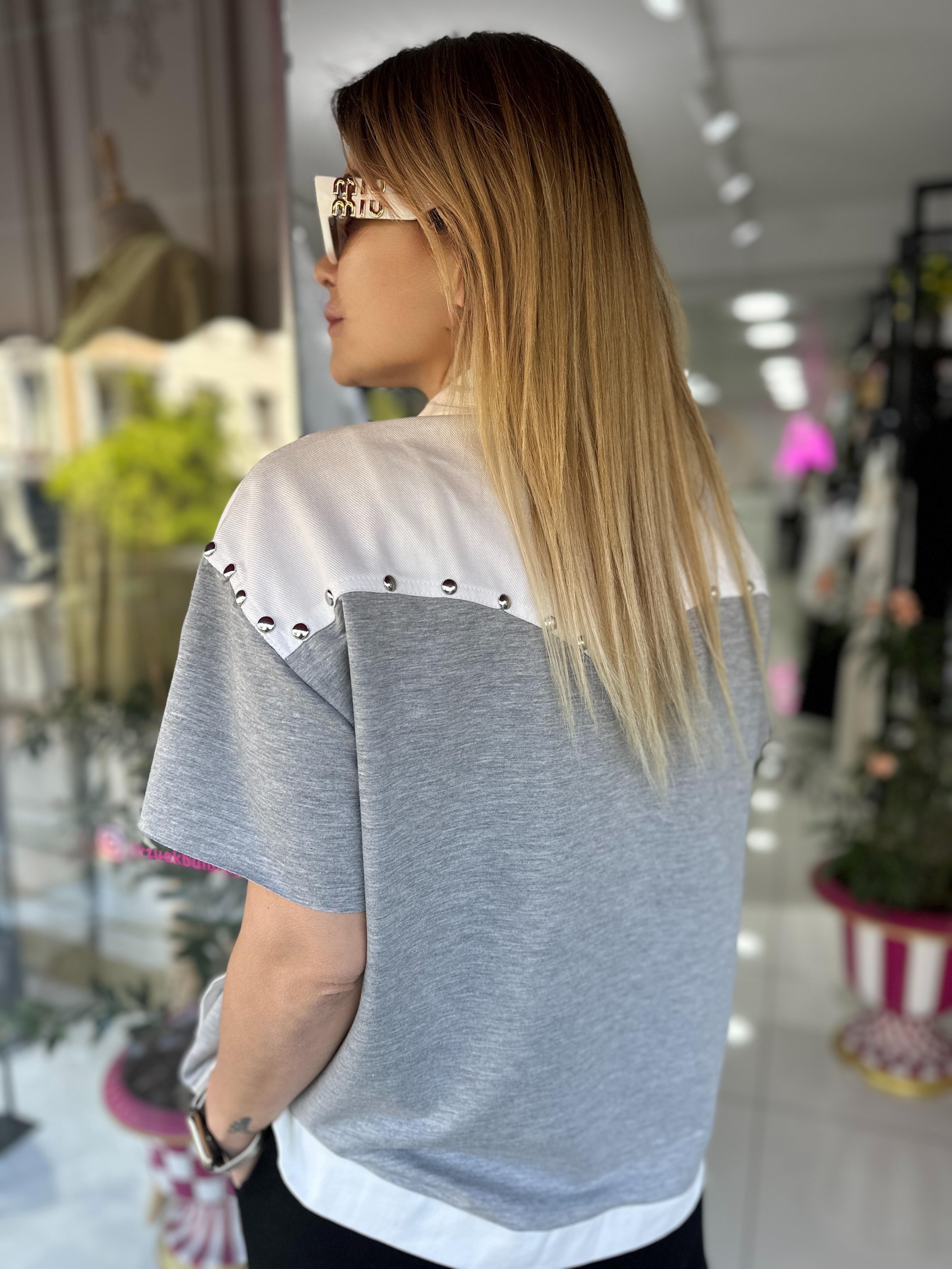 Drop Detaylı Kısa Kol Ceket 