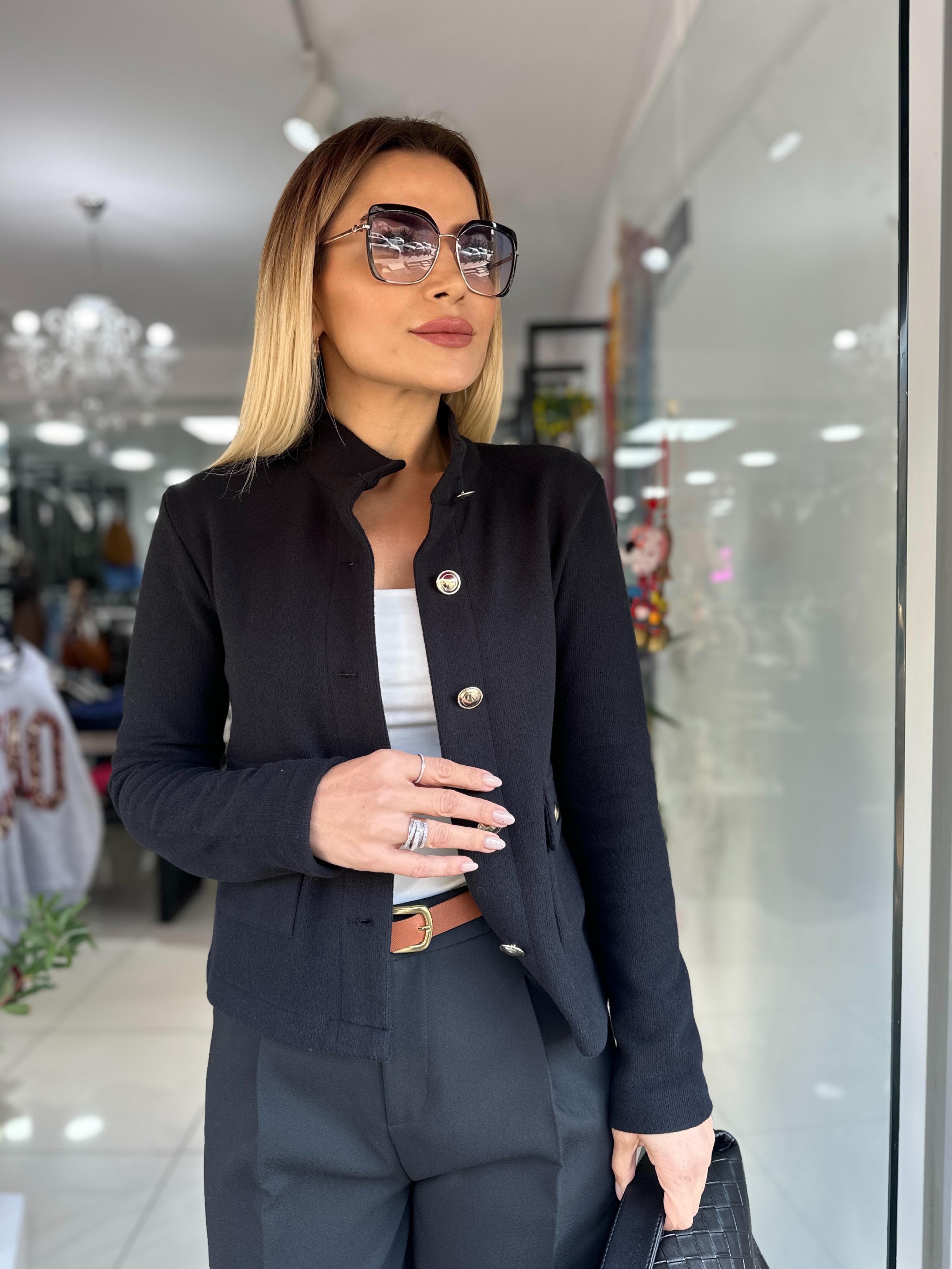 Düğme Detaylı Selanik Hırka 