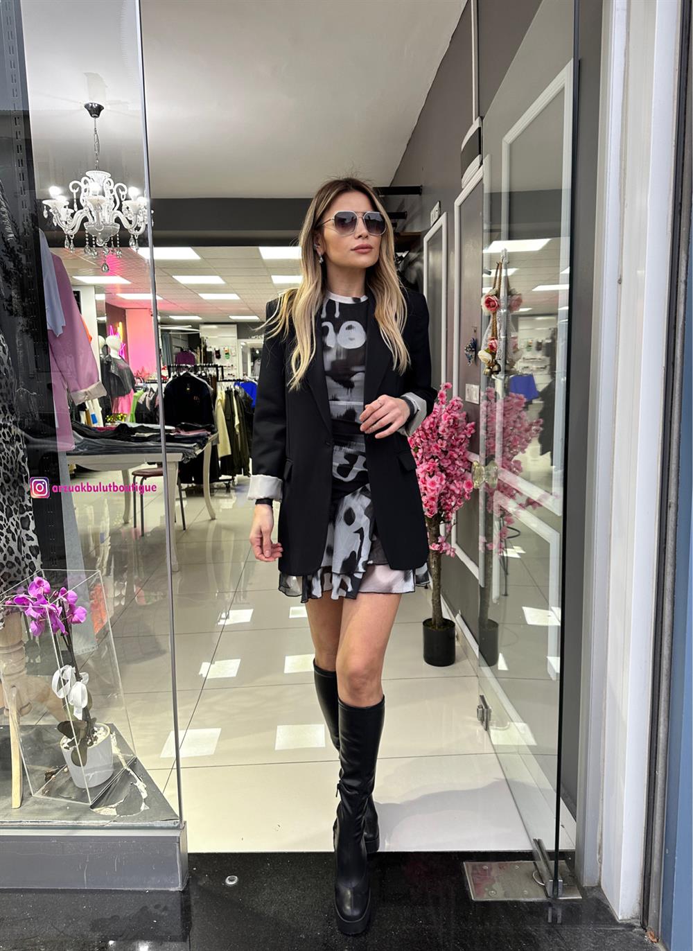 FC Siyah Astarlı Ceket 