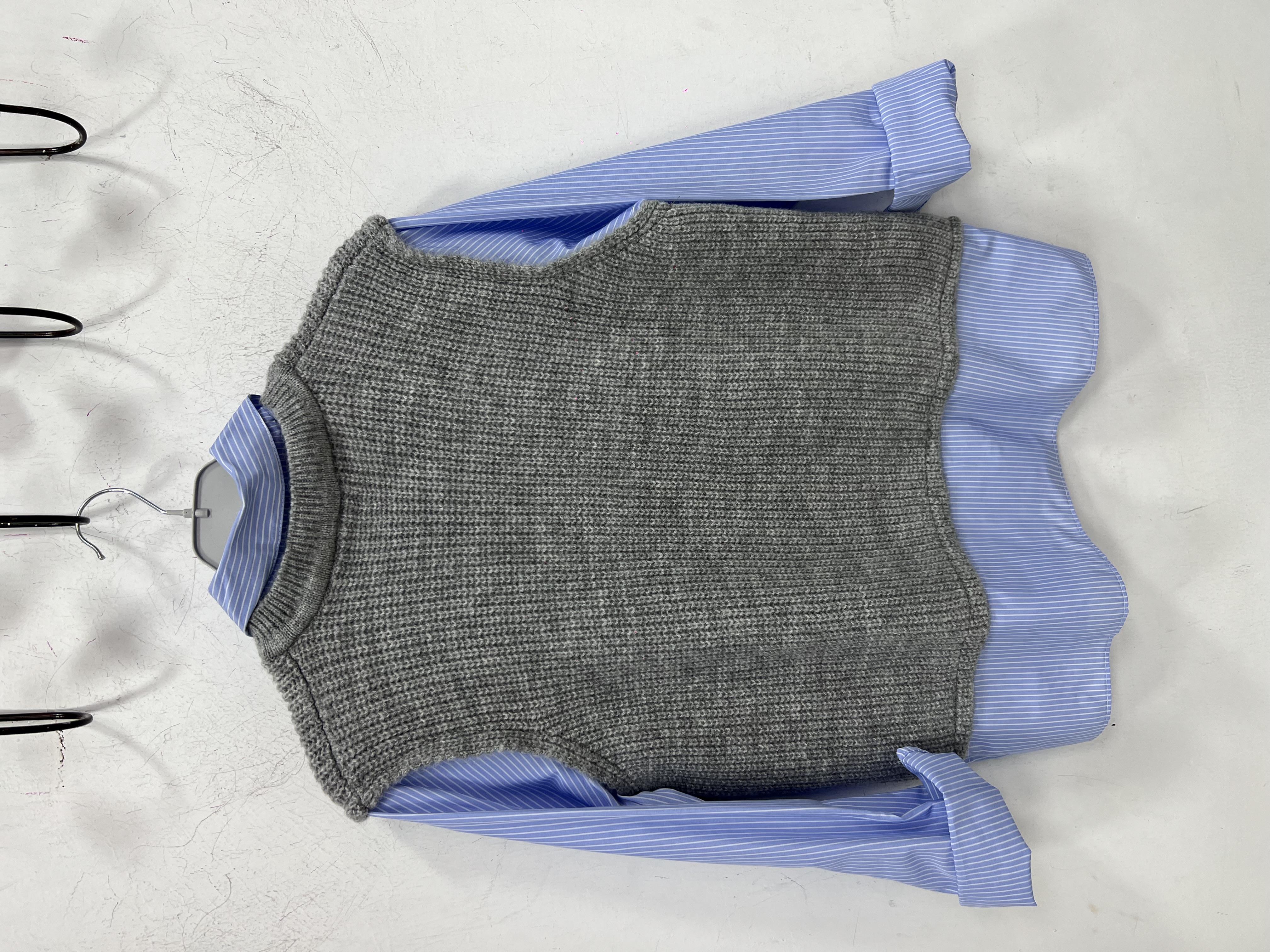 Gömlekli Süveter Triko 