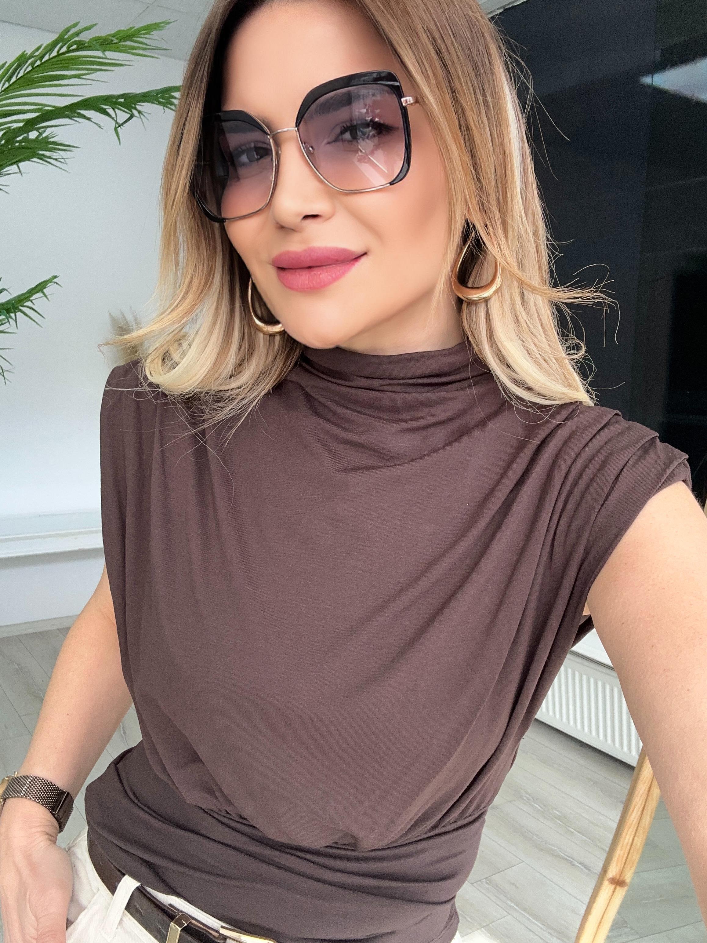 Kahverengi Modal Bluz