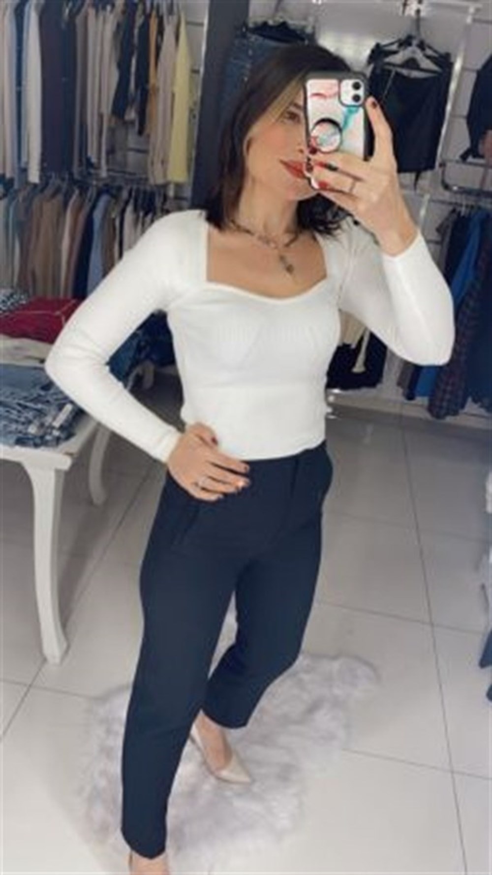 KALP YAKA EKRU TRİKO