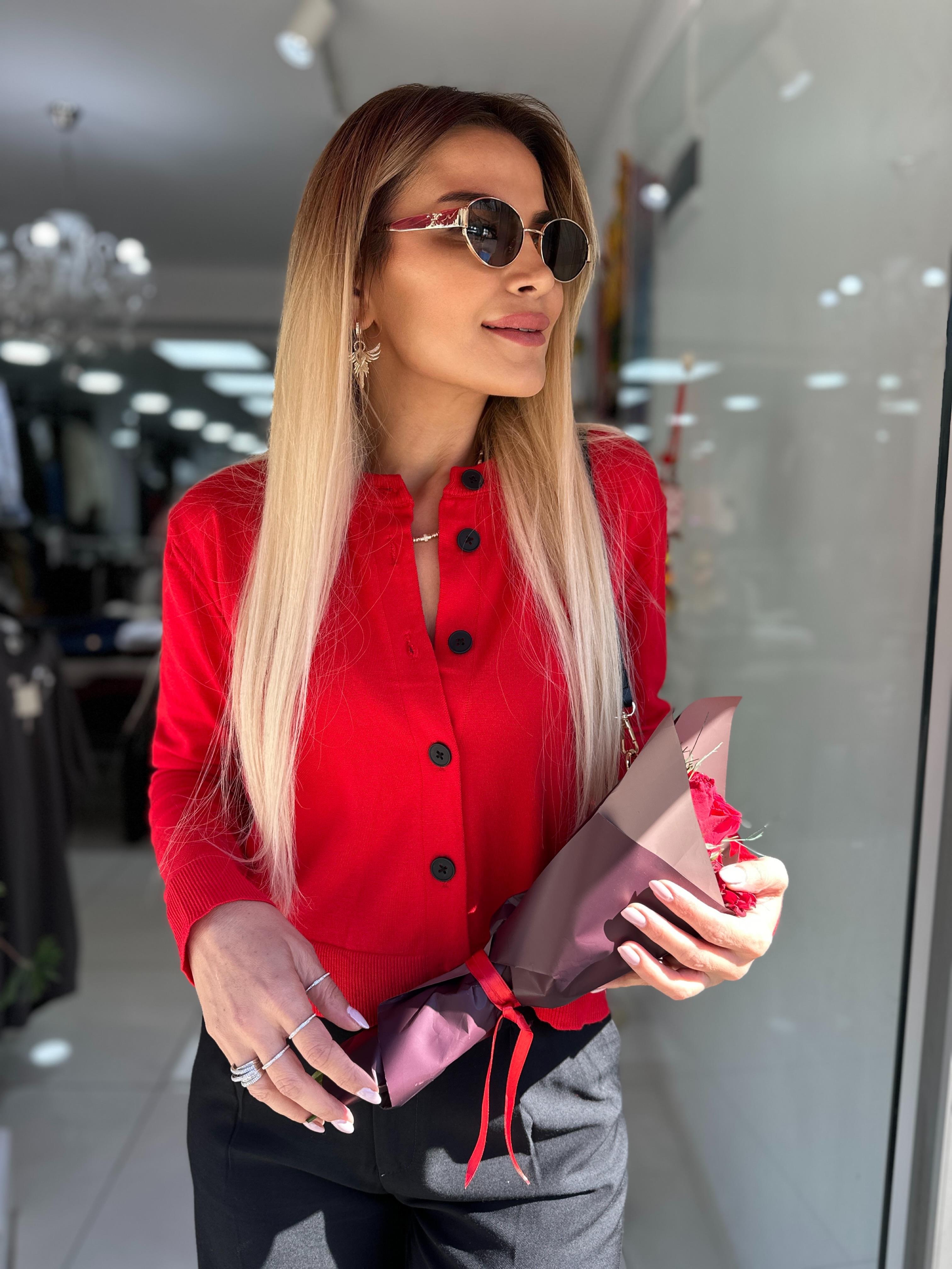 Kırmızı MSM Hırka