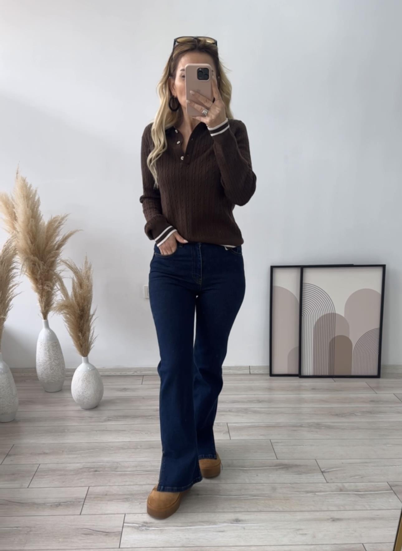 KR Push Up Lacivert Jean 