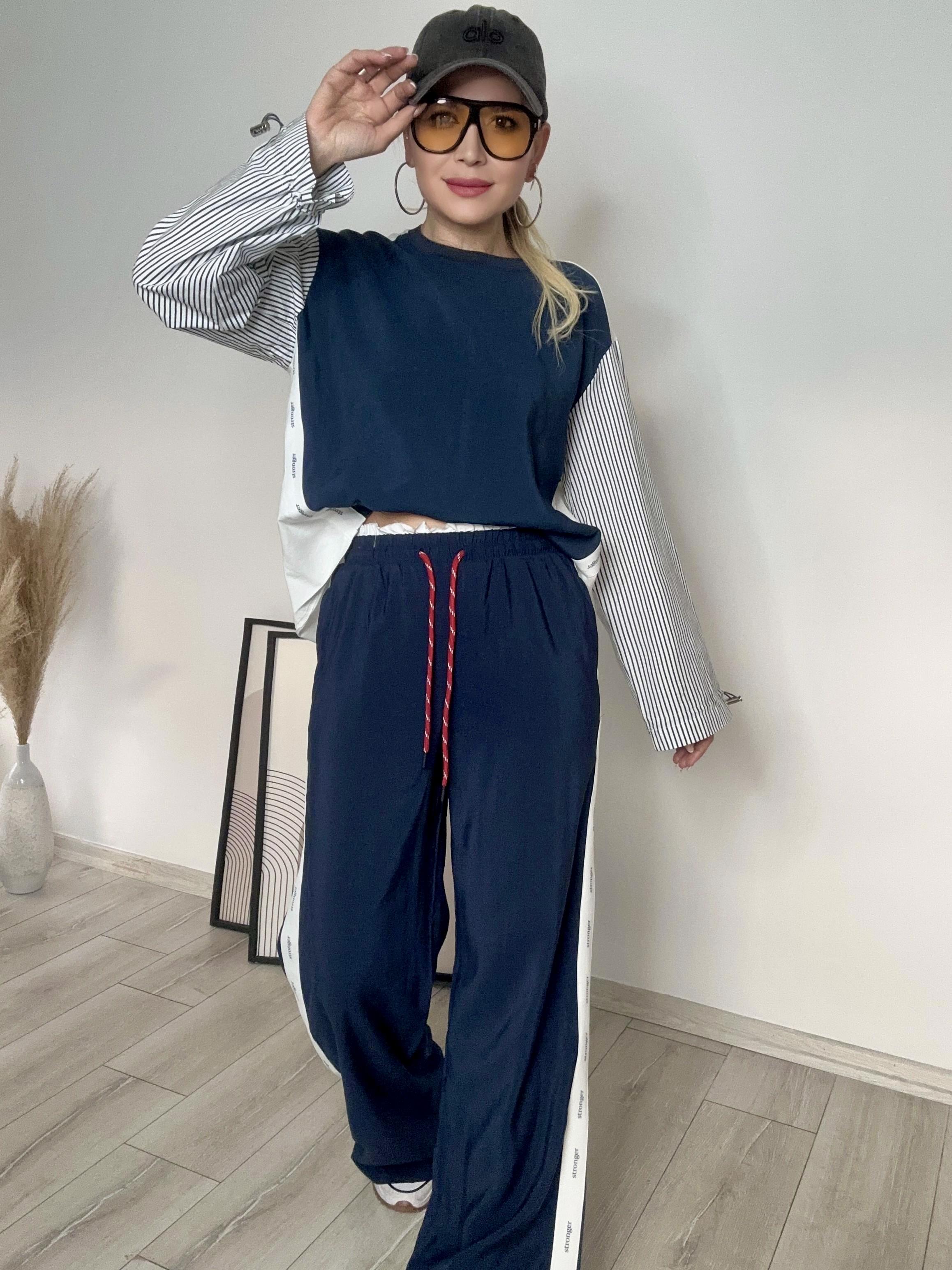 Lacivert Tasarım Sweat