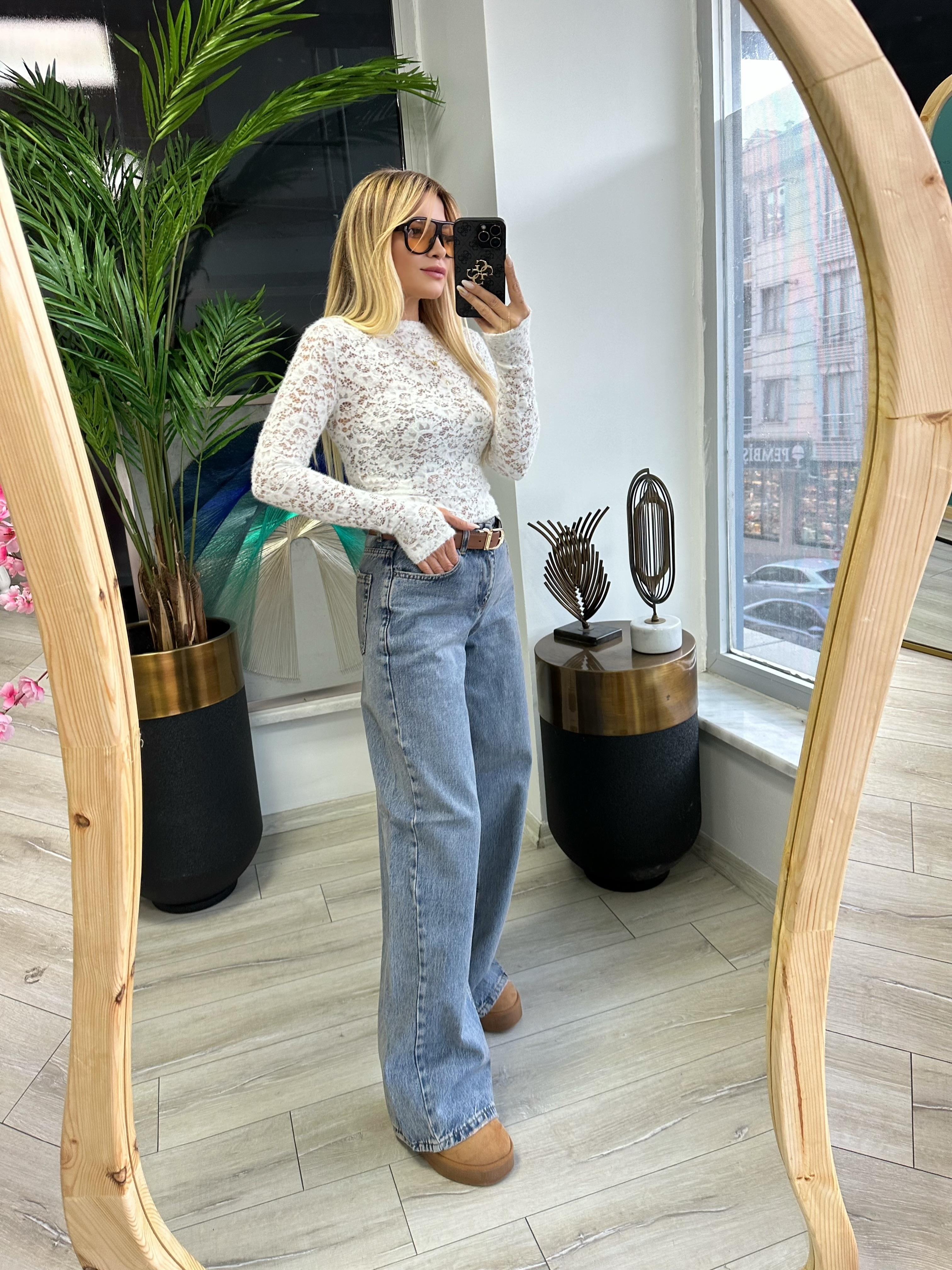 Lacivert Wed Lige Jean