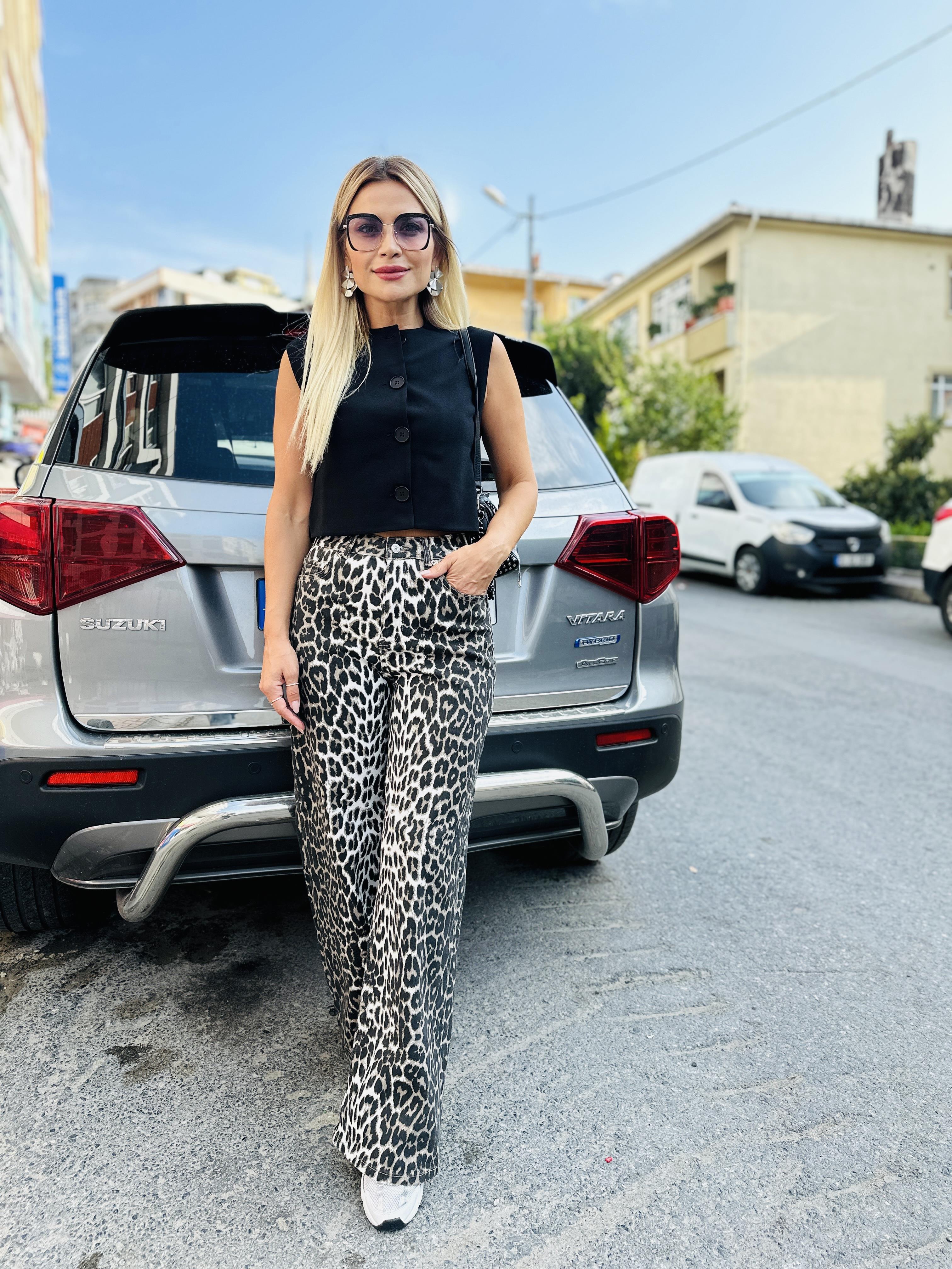 Leopar Desenli Jean 