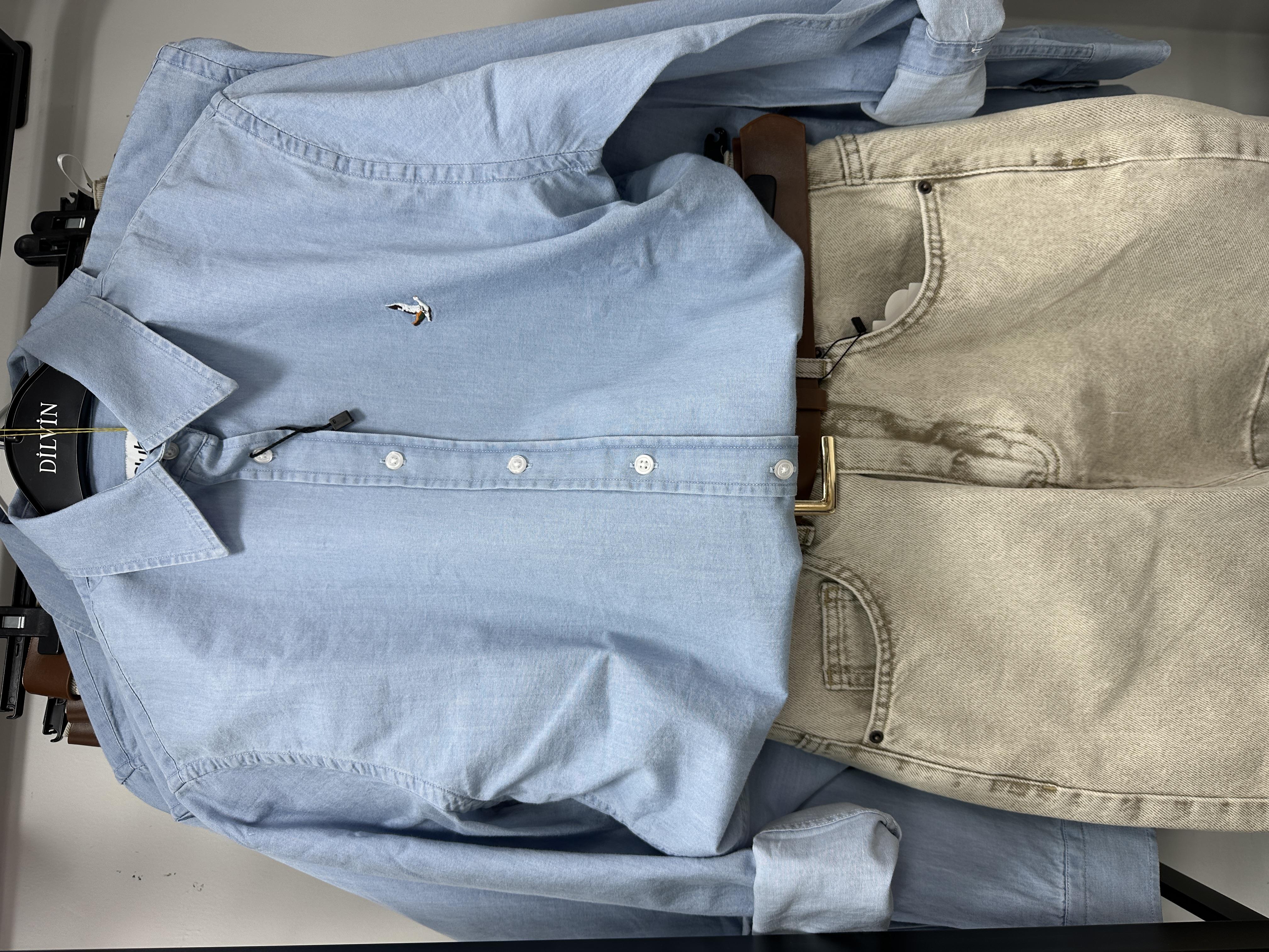 Mavi Tensel Denim Gömlek 