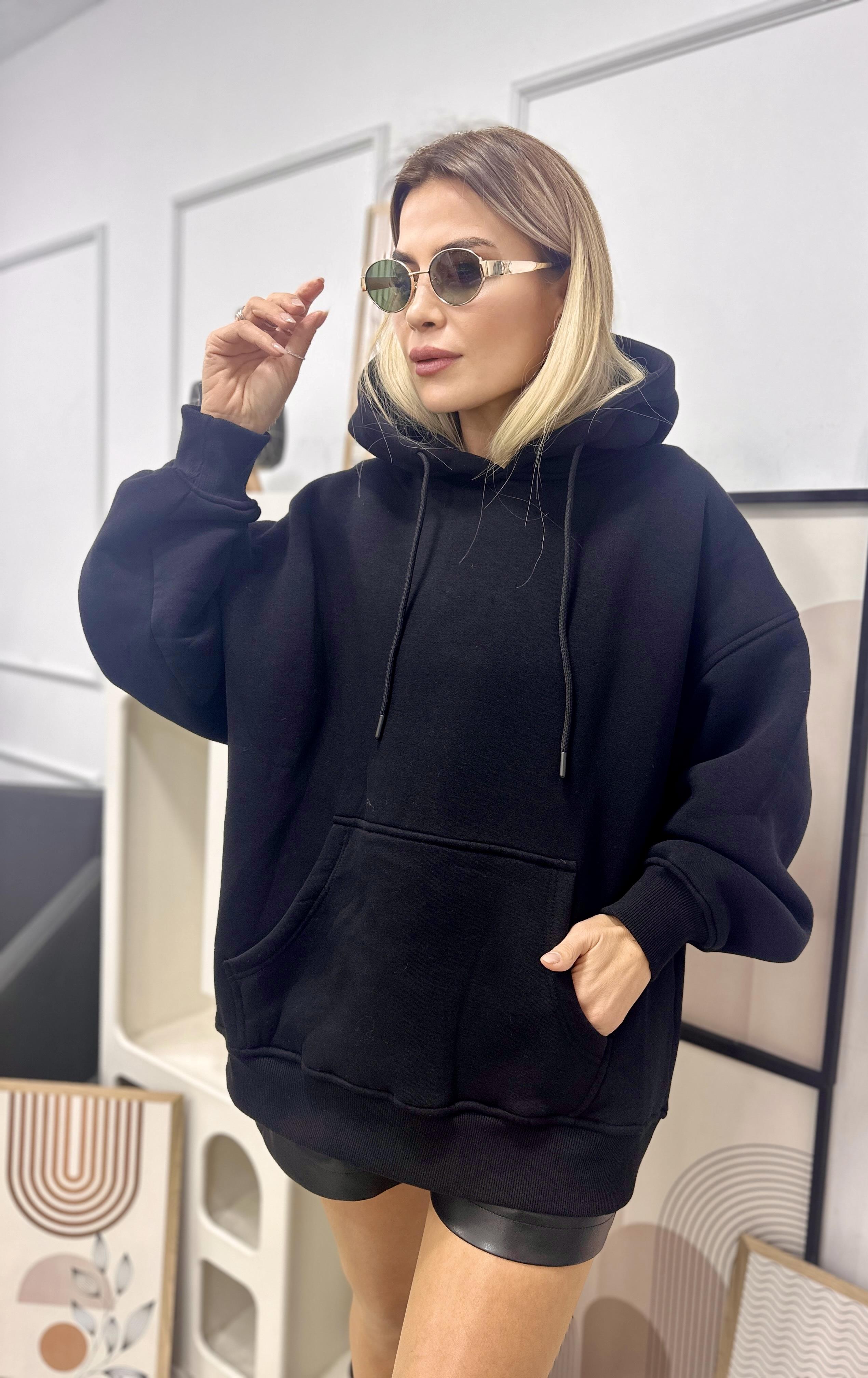 Mickey Mouse Aksesuarlı Şardonlu Oversize Sweat