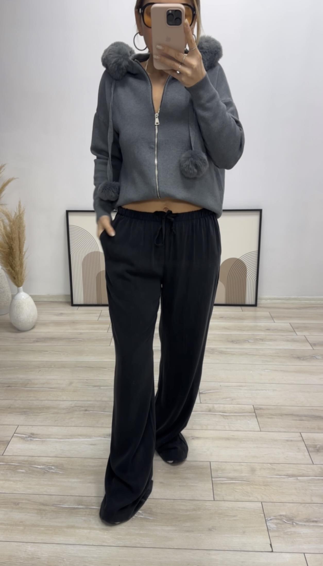 MSM Antrasit Tensel Pantolon 