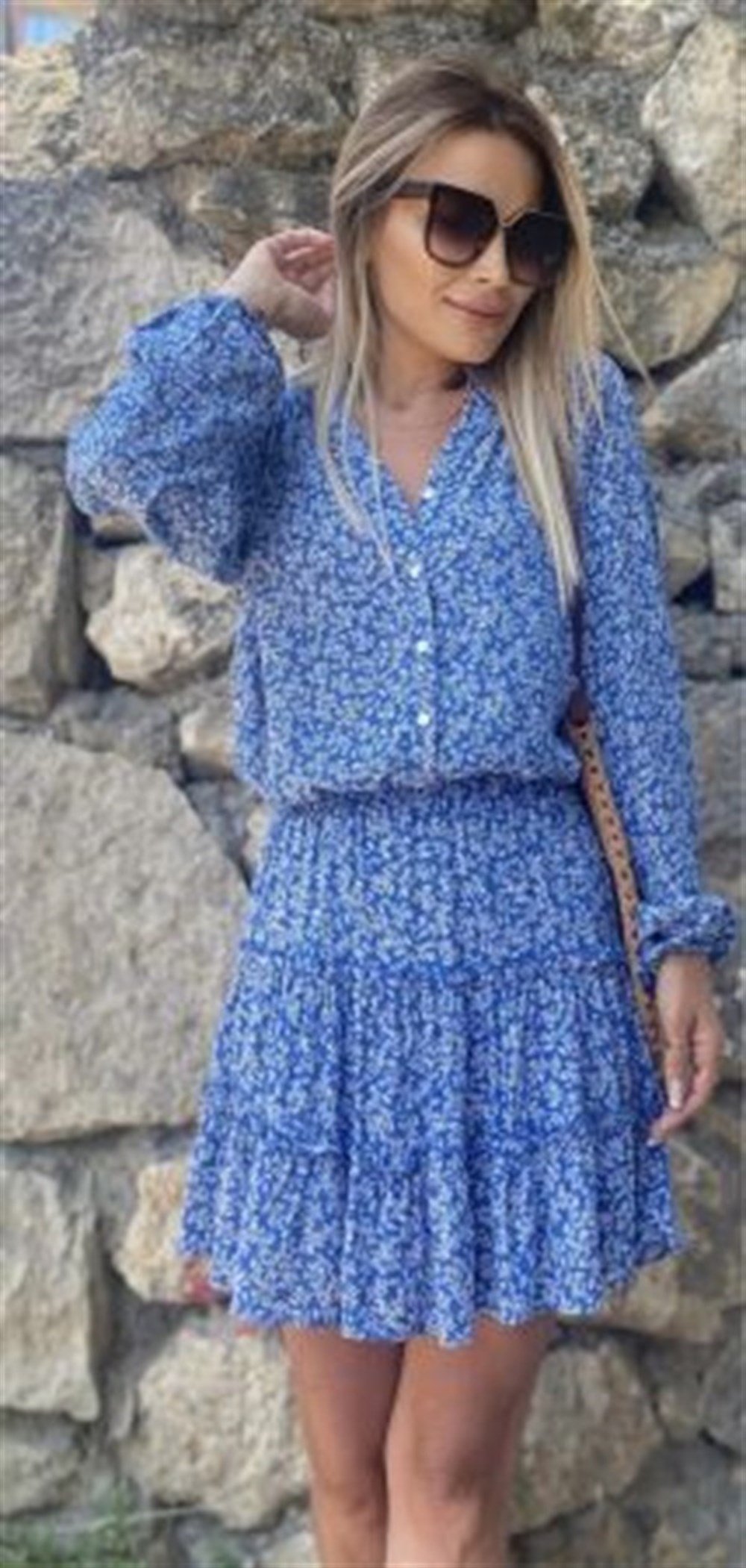 MVJ Viskon Mavi Etekli Takım