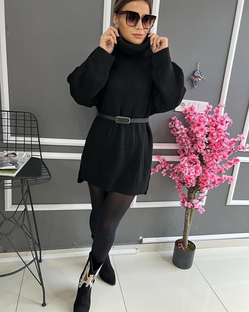 ORJ Siyah Uzun Triko