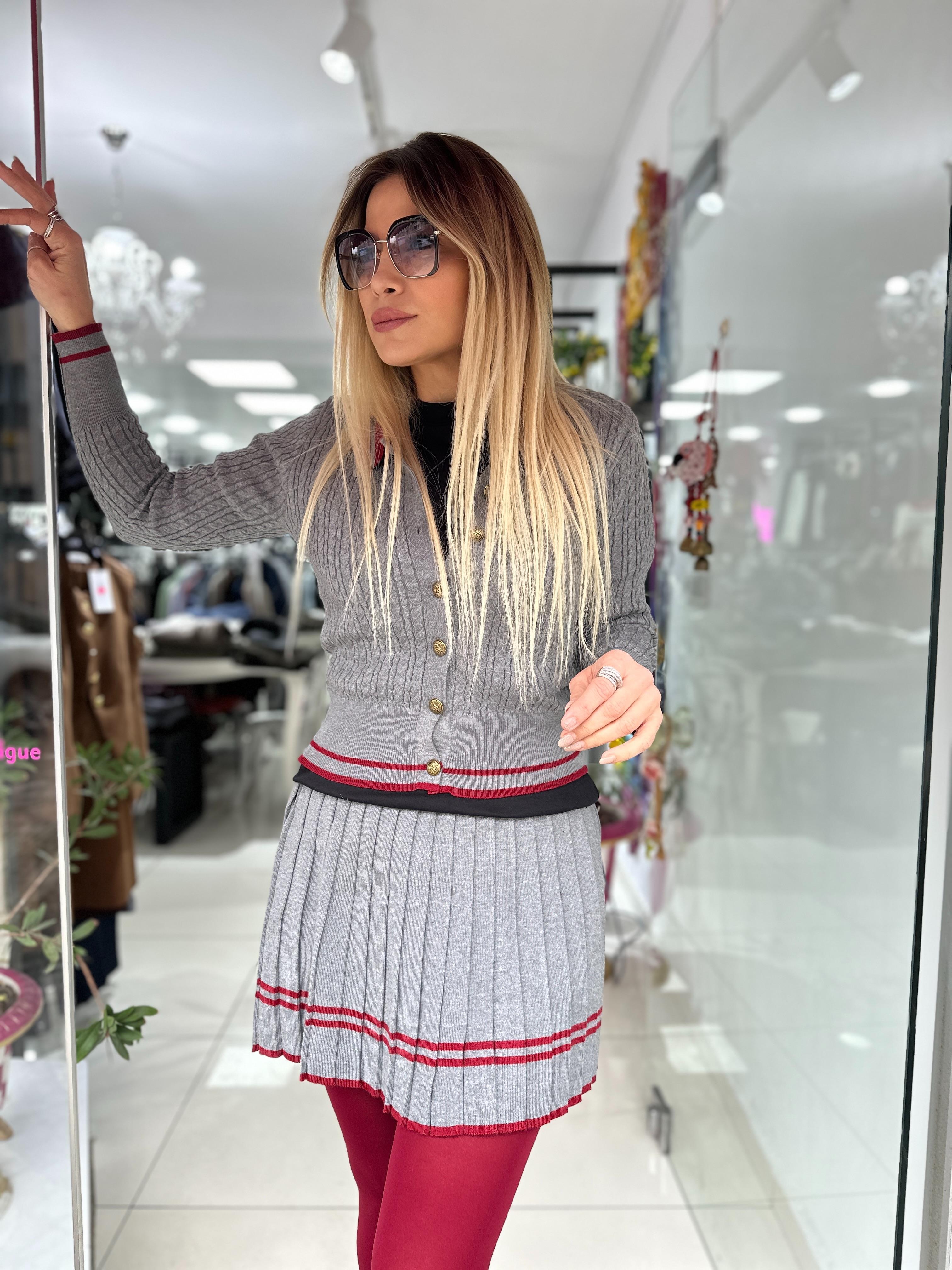 Polo Yaka Triko Hırka 