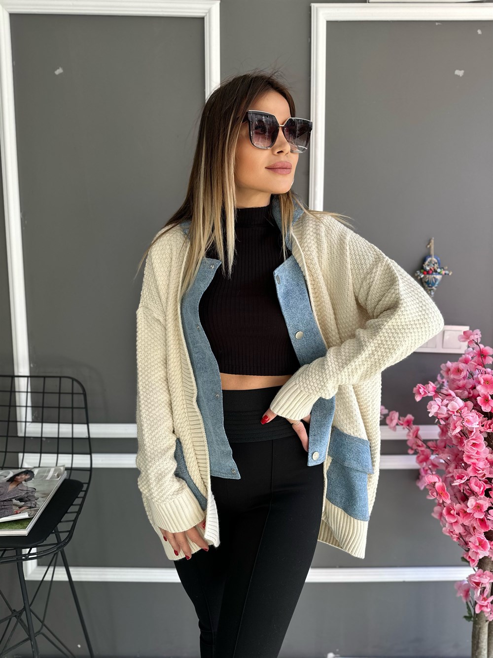 RD Kot Detay Tasarım Hırka
