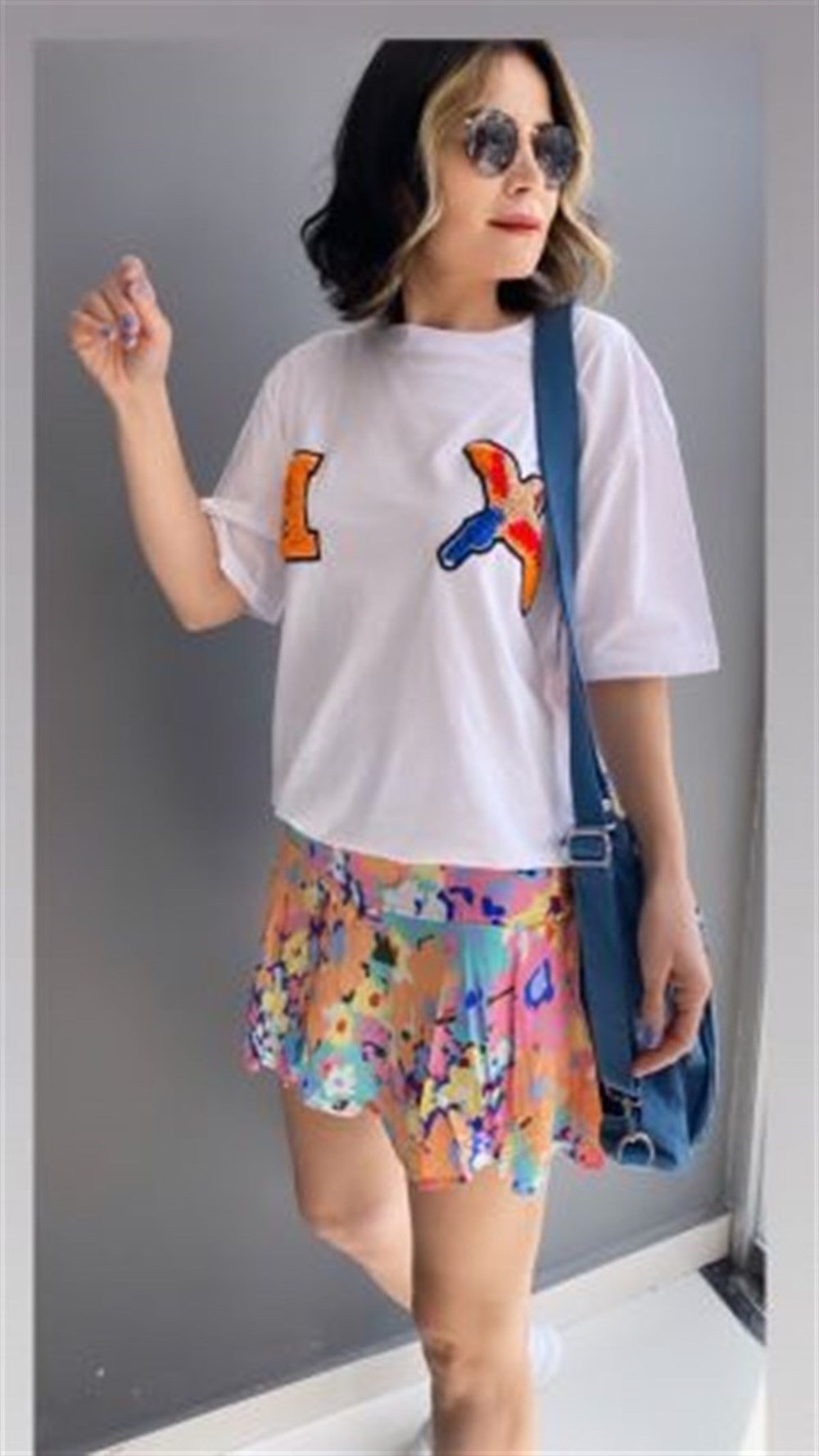 RENKLİ ŞORTLU ETEK