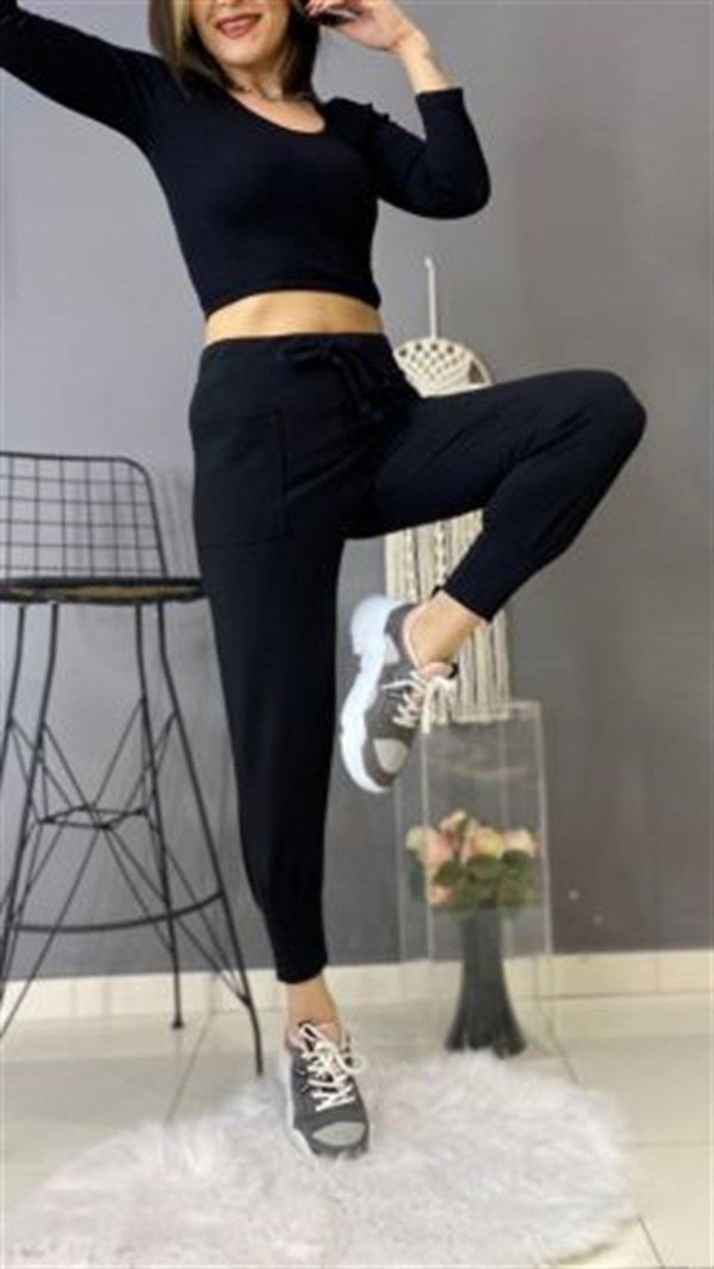 SİYAH JOGGER EŞOFMAN ALTI