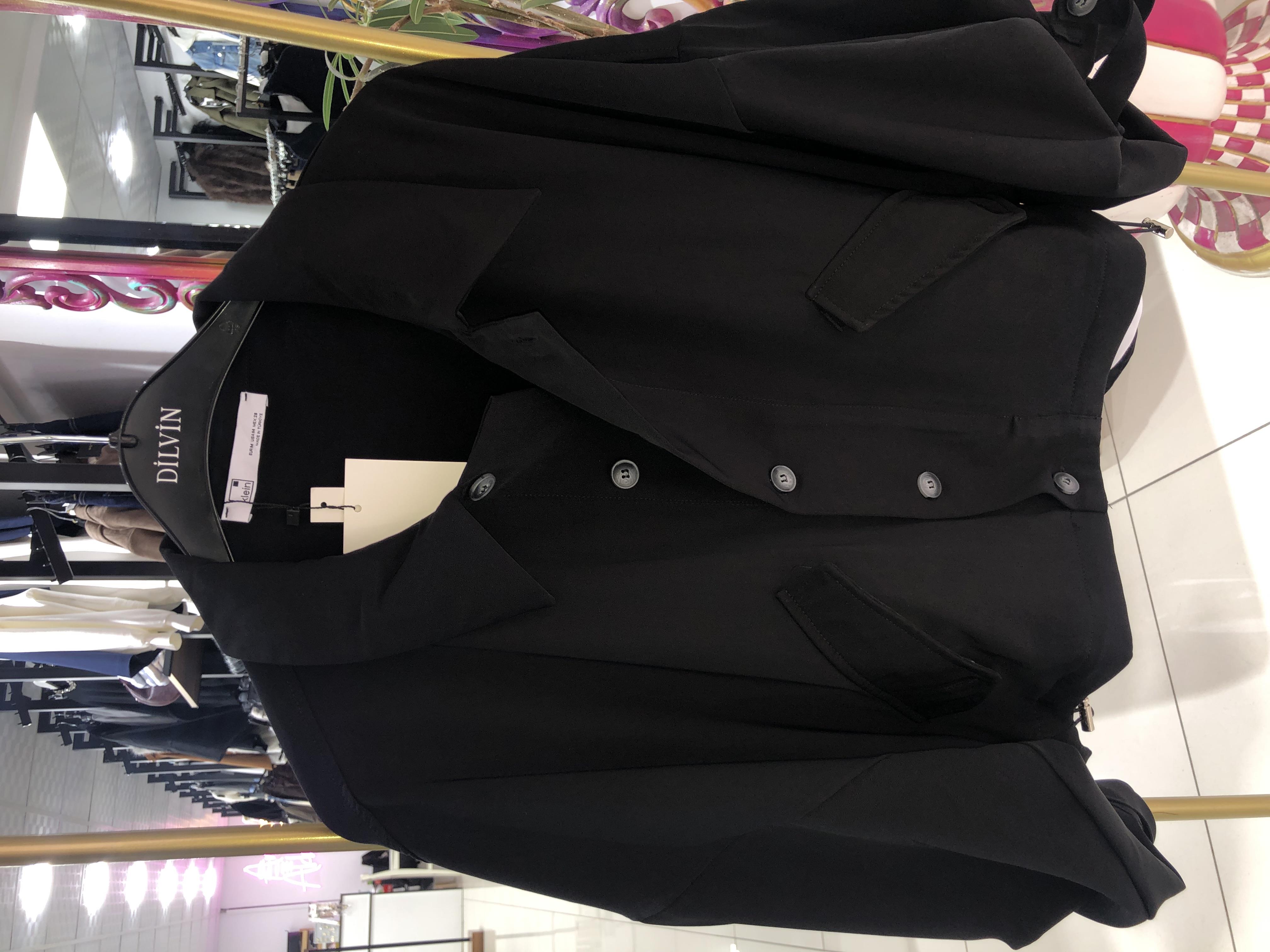 Siyah Premium Tasarım Ceket 