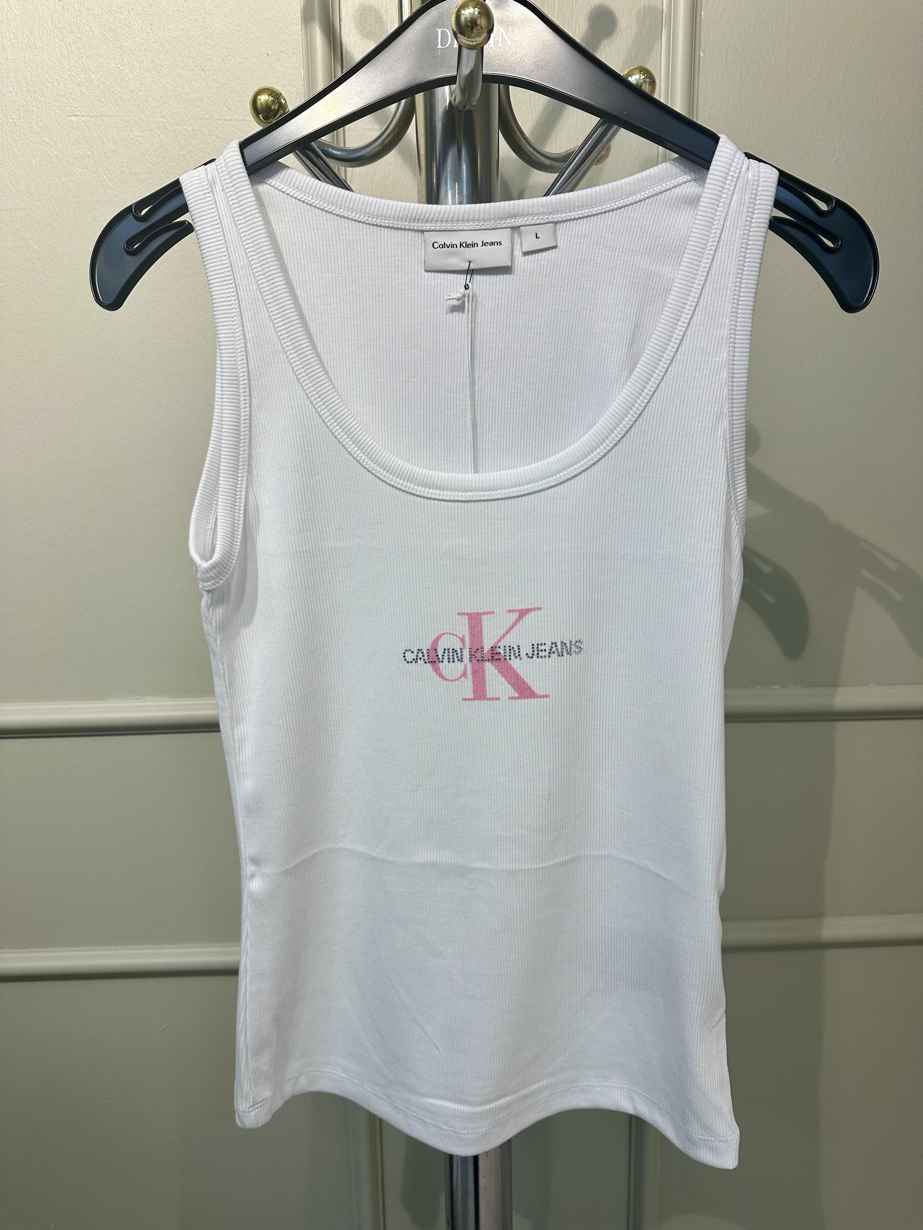 Taş Detaylı Beyaz Atlet 