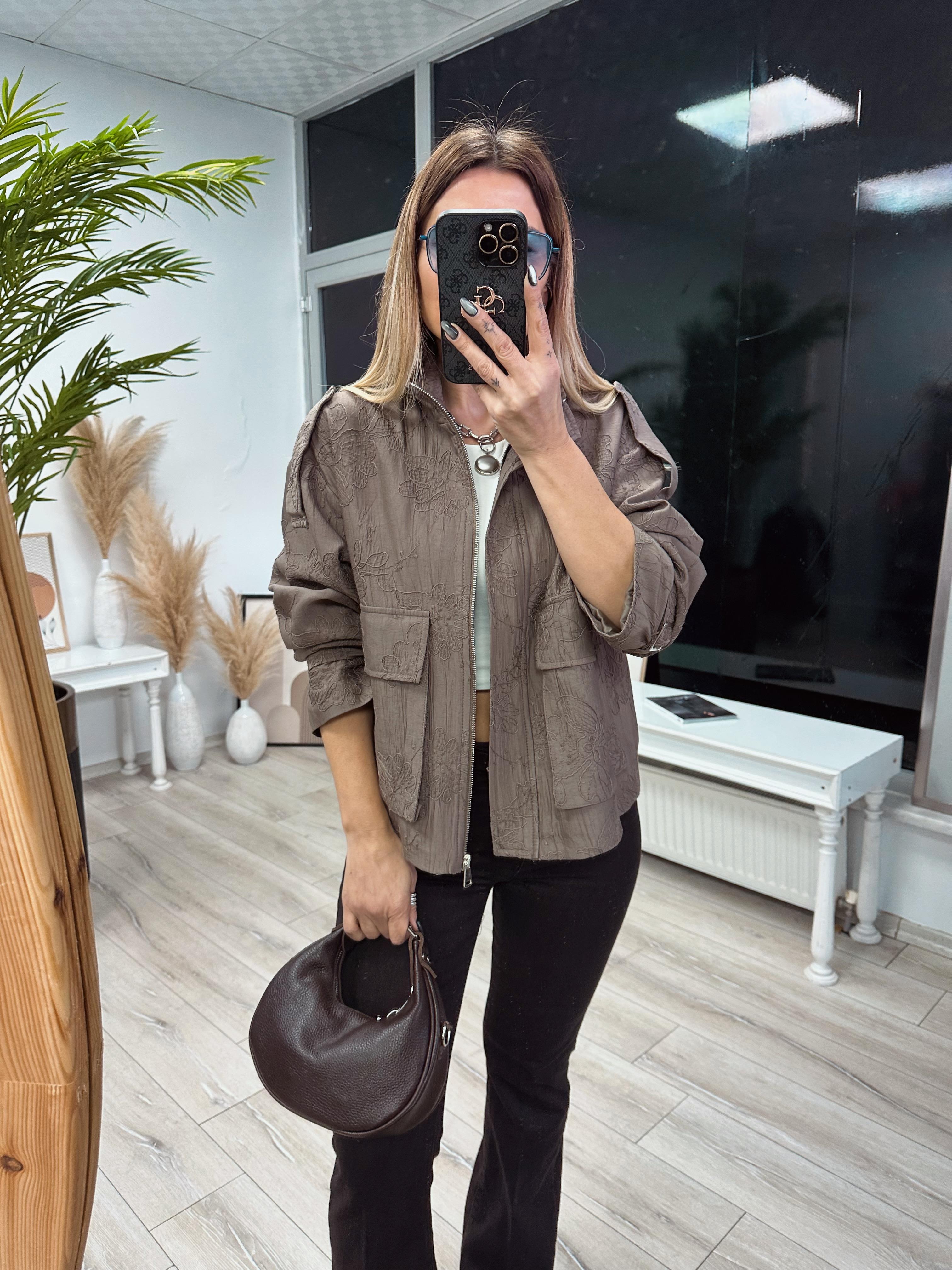 Vizon Nakışlı Ceket 