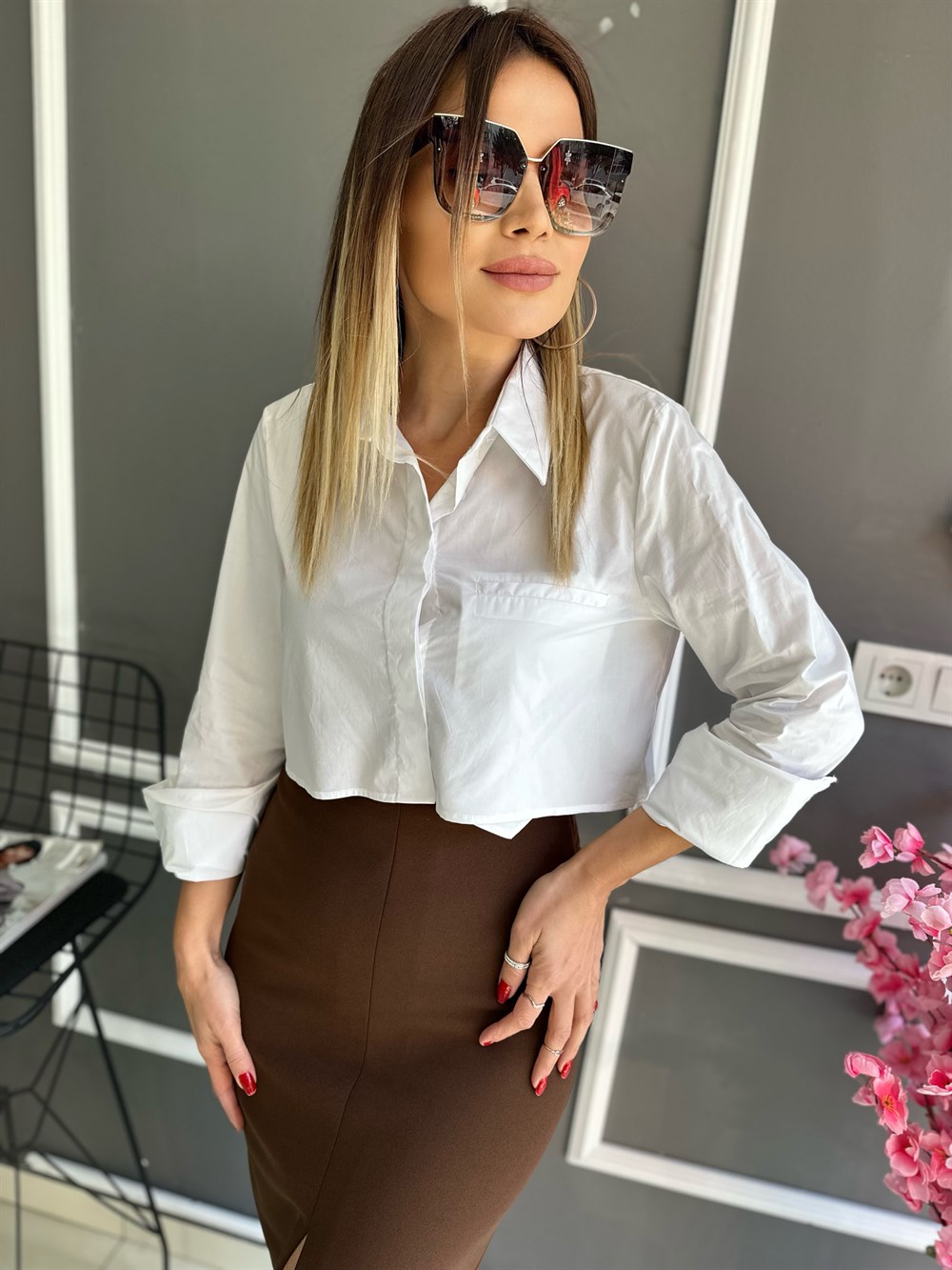 ZR Crop Gömlek