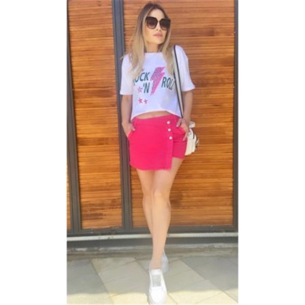 ZR Fuşya Şort Etek