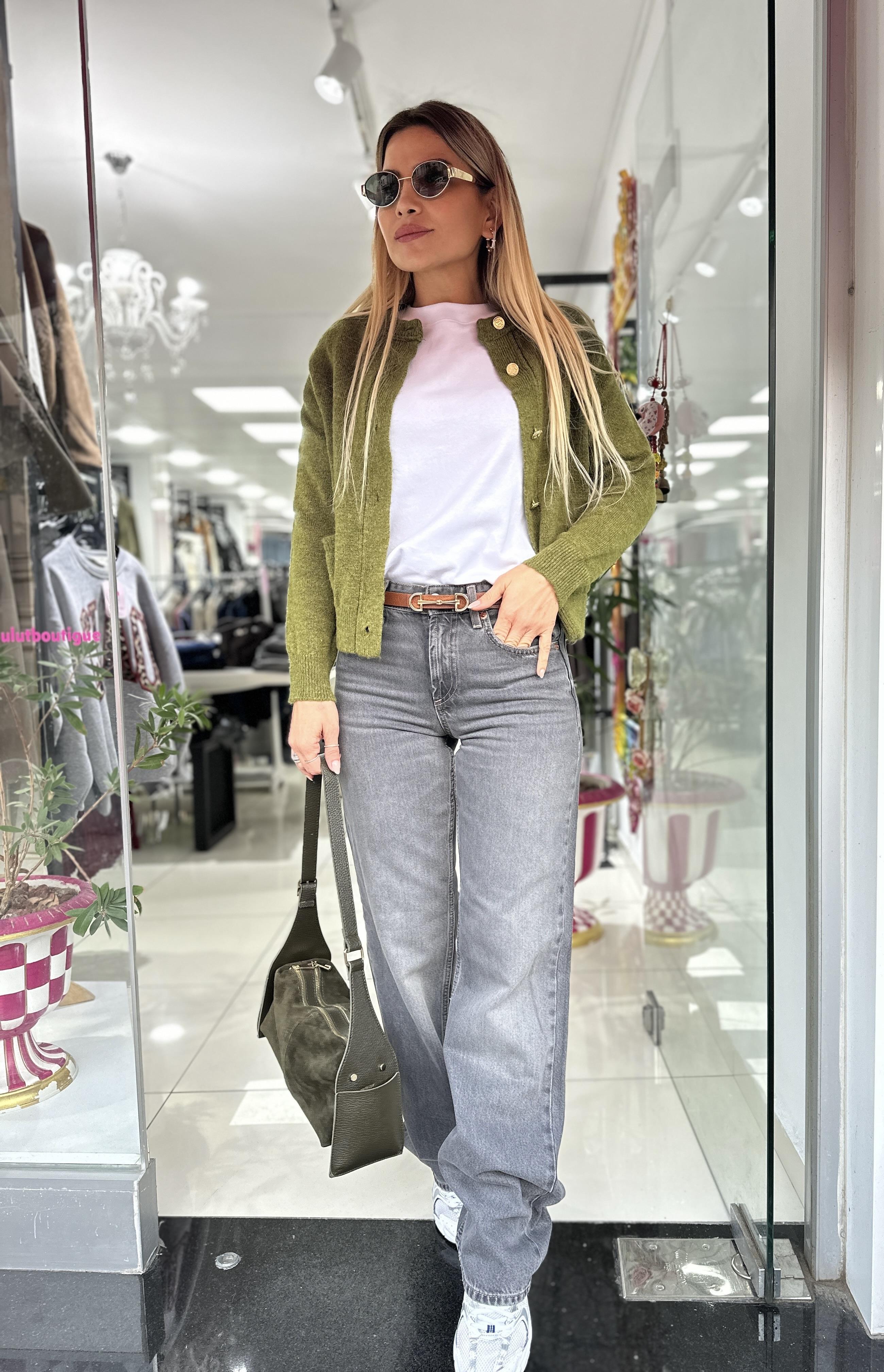 ZR Gri Straight Jean 