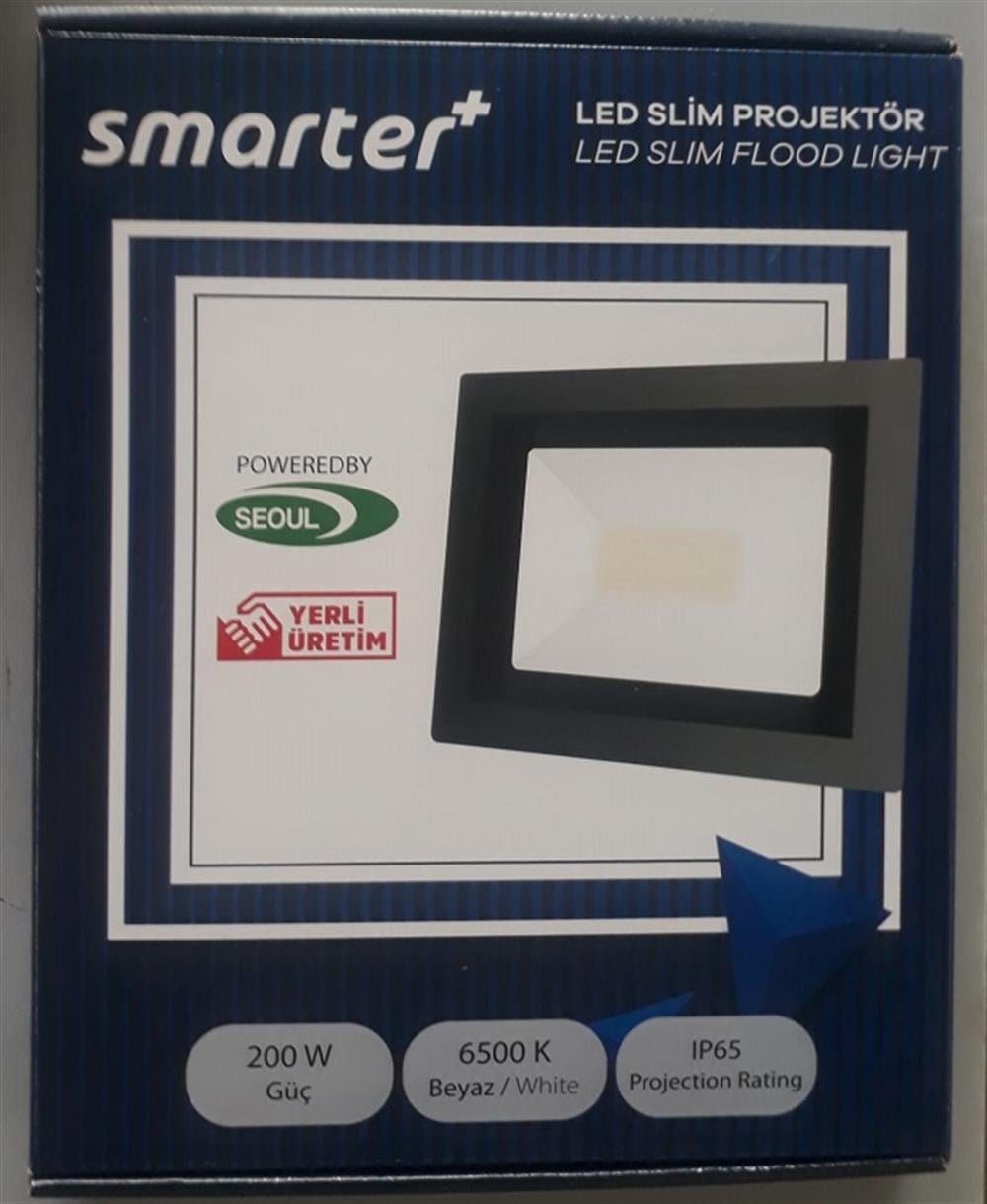 Led Slim Projektör 200w Smarter 