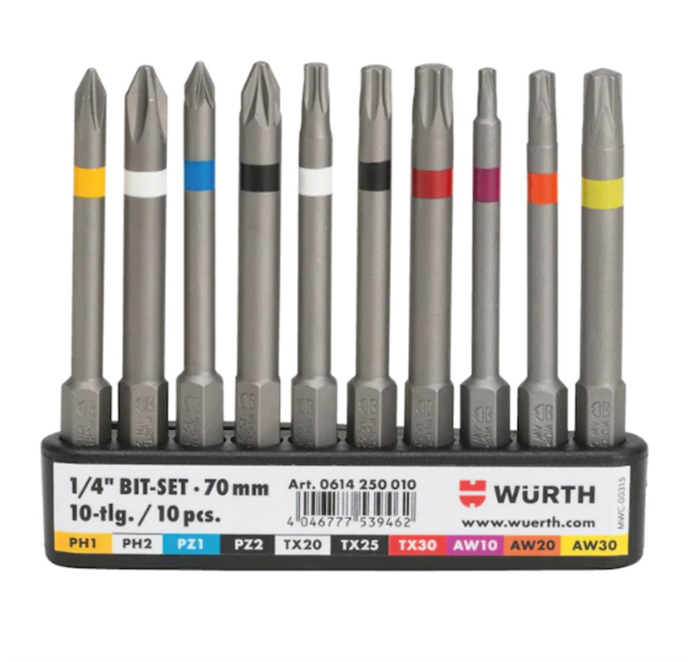 Würth Bits Uç Ürün Gamı 0614250010