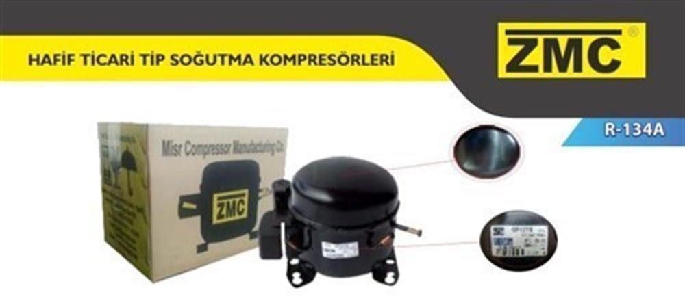 ZMC Ticari Tip Kompresör GL12TB 1/3+ HP R134A