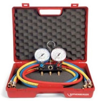 Rothenberger Soğutma ve Klima Tekniği Manifolt Seti 4 Yollu II Plus NO:1706.08