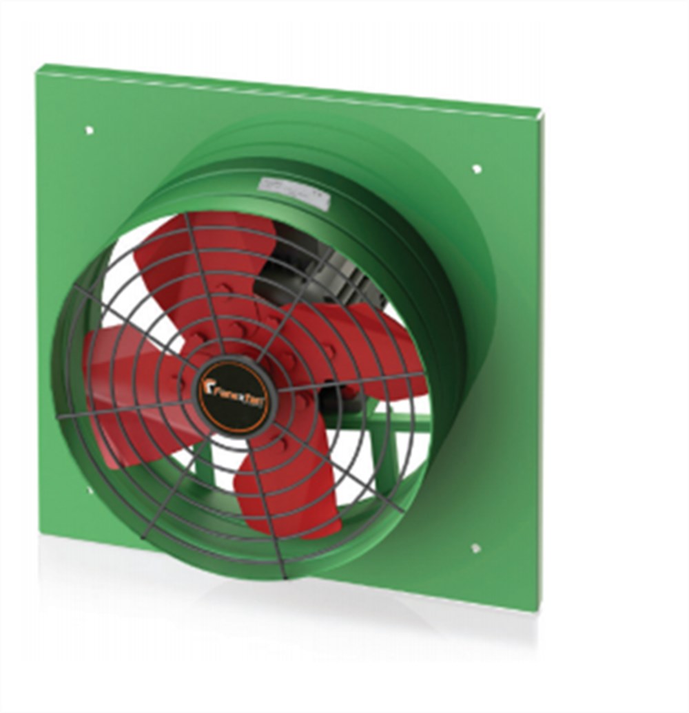 FanexFan F4-KK Harici Motorlu 4 Kanatlı Metal Pervaneli Kare Kasalı Aksiyal Aspiratörler F4-KK-300-01