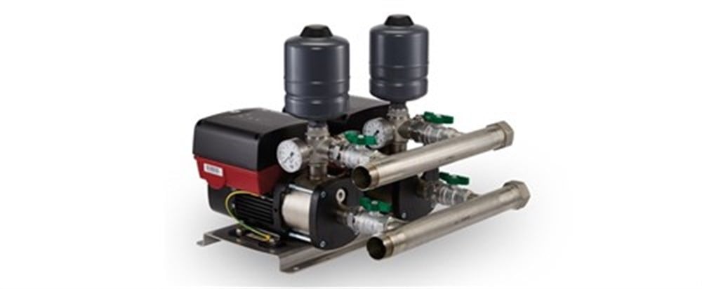 GRUNDFOS Kendinden Tanklı Frekans Konvertörlü Paket Tip İkiz Hidrofor Seti CMBE TWIN 3-30