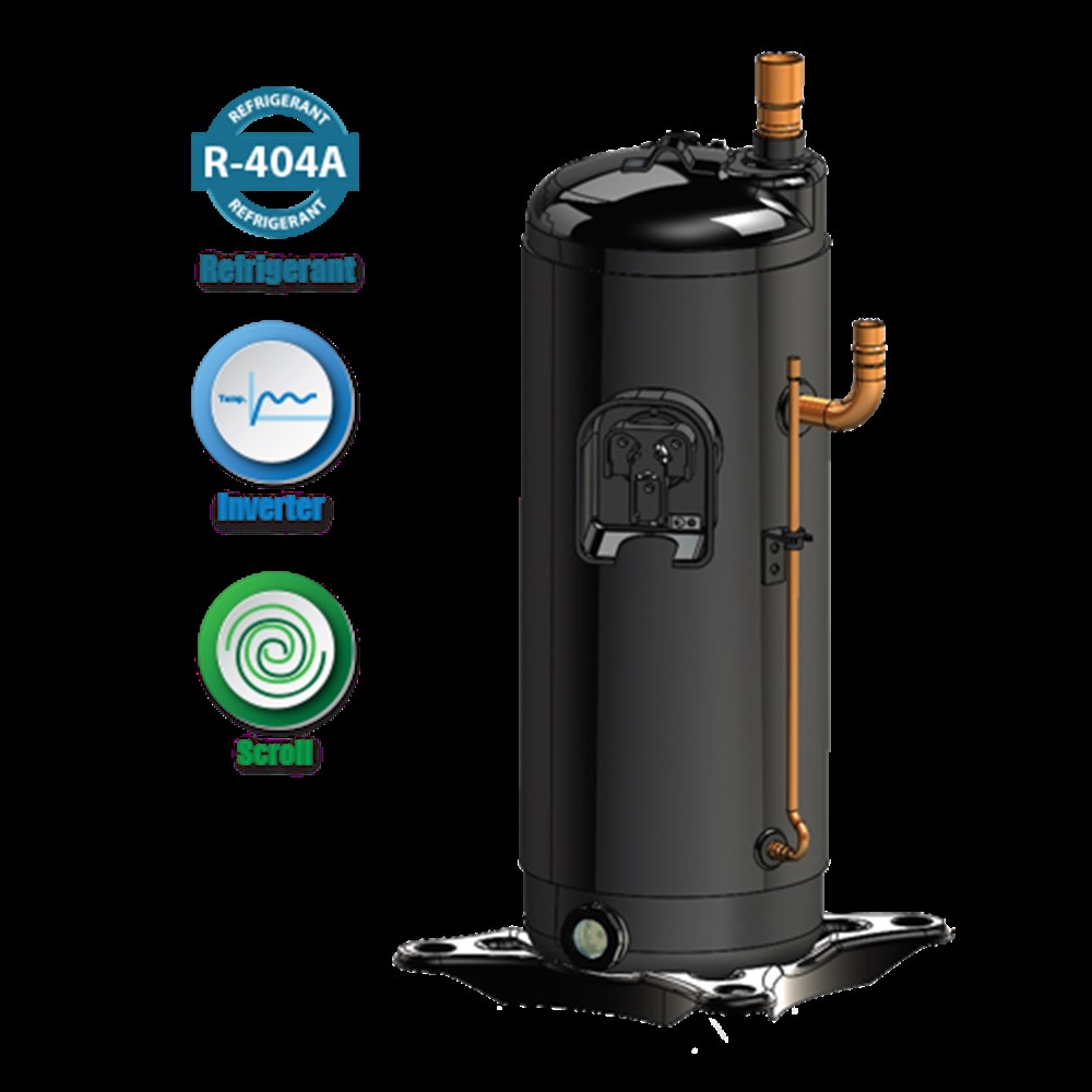 MITSUBISHI DC İnverter Scroll Komprosör ( 400 Volt Tandem Uyumlu ve Yağ Seviye Sensörlü ) ANB78 FGAMT (15-120 RPS) 