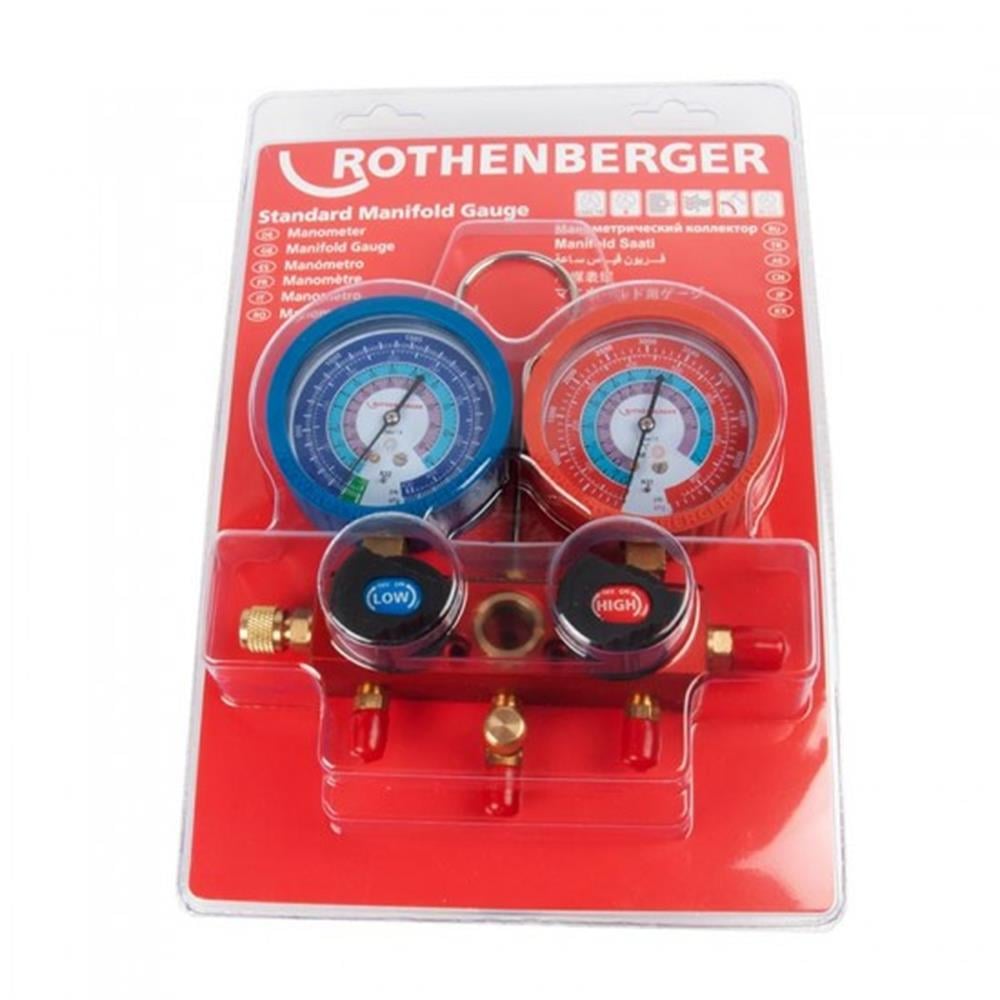Rothenberger Soğutma ve Klima Tekniği Manifolt Seti 2 Yollu Standart NO:1706.00